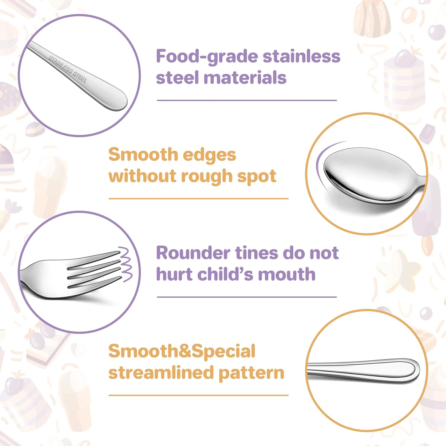Secure Safe Toddler Flatware Set