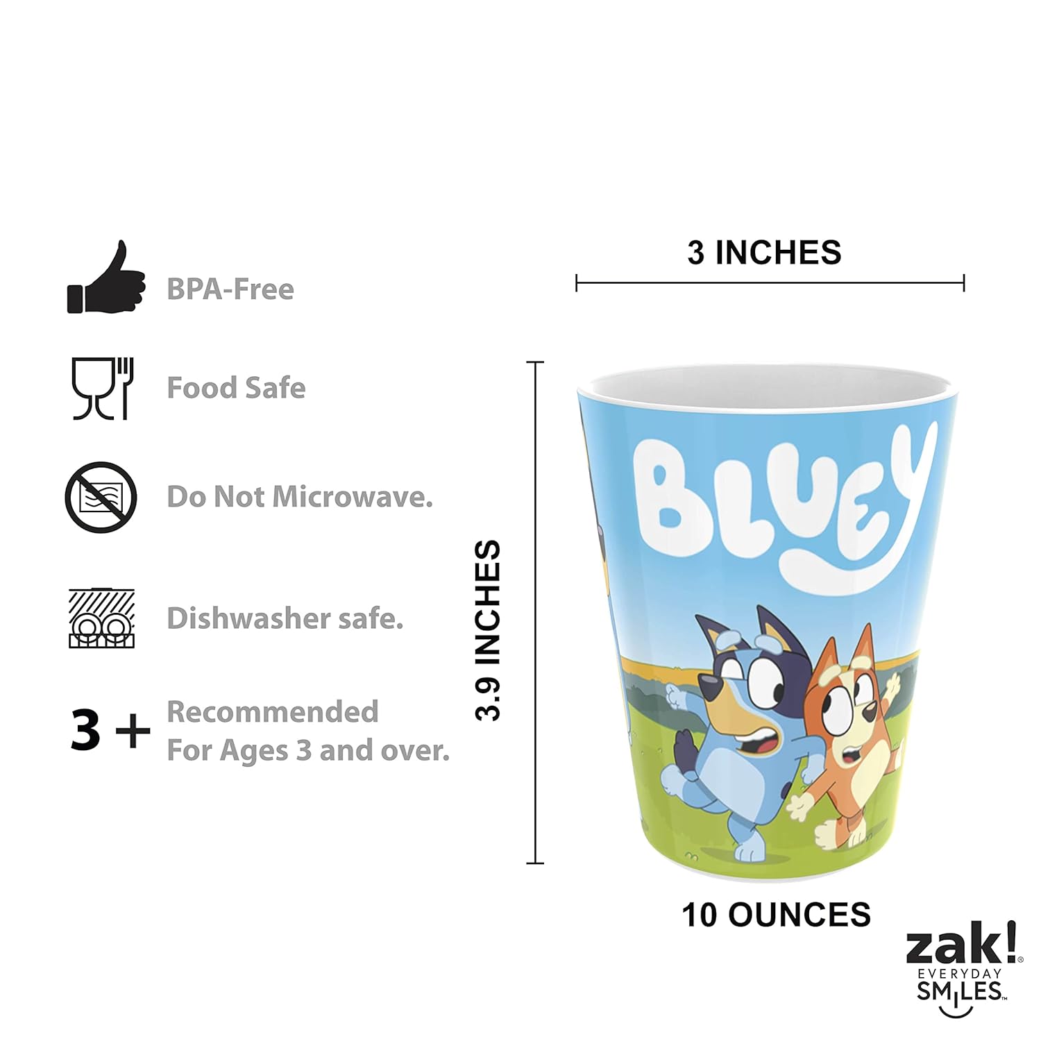 5-Piece Zak Dinnerware Set Bluey