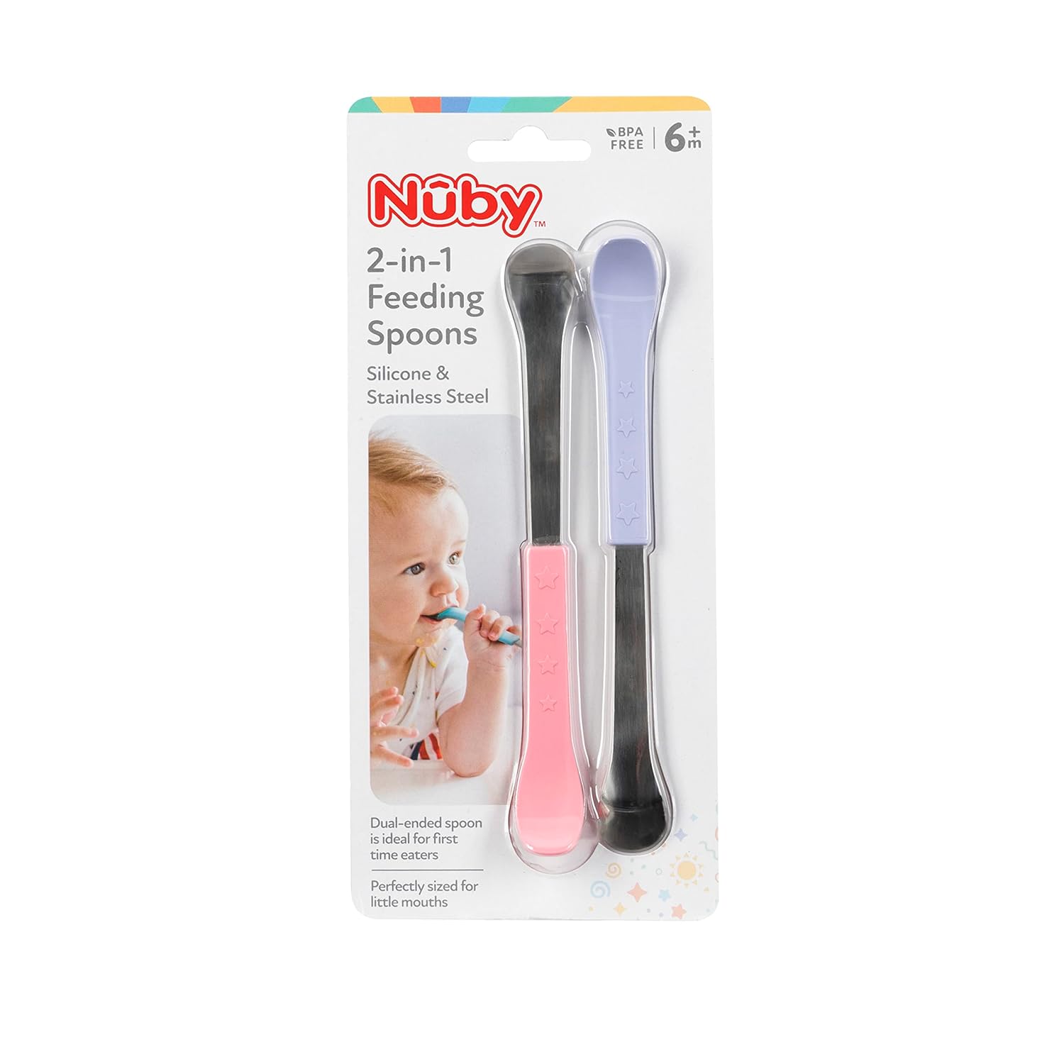 Nuby Dual Ended Feeding Spoons for Baby