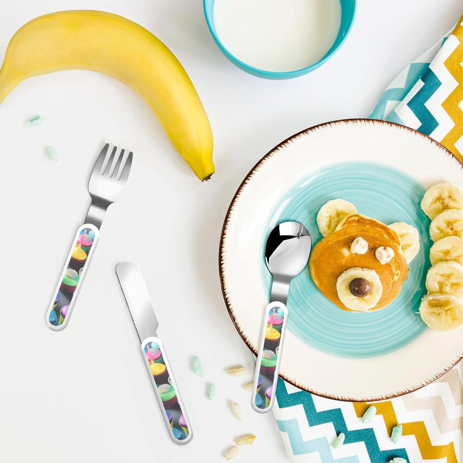 Colorful Cupcake Party Flatware Set