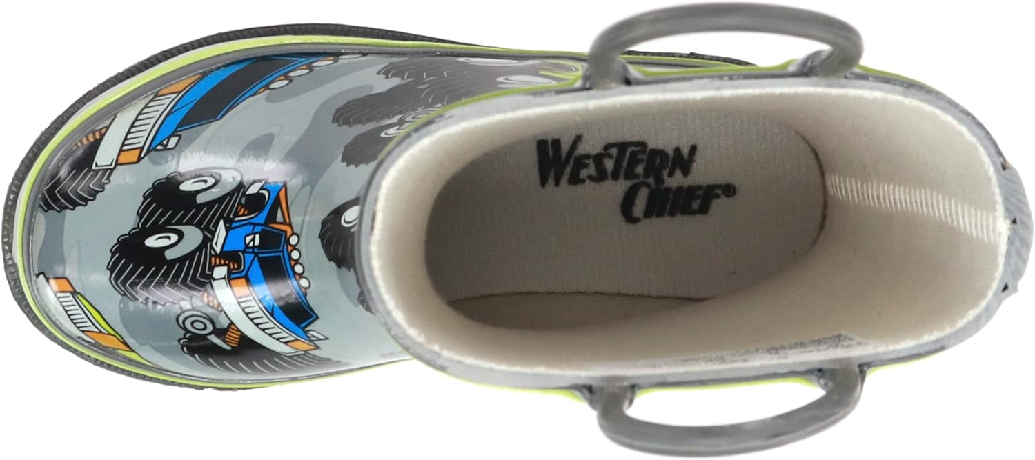 Western Chief Unisex-Child Waterproof Printed Rain Boot Chef