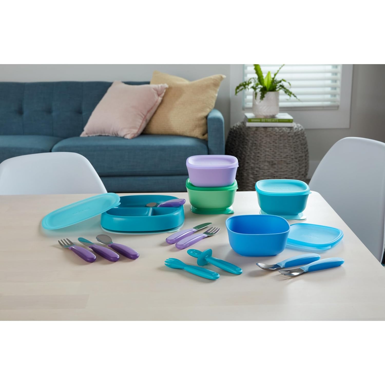 NUK Kiddy Cutlery 3-Piece Set Durable stainless steelforks BPA latex-free