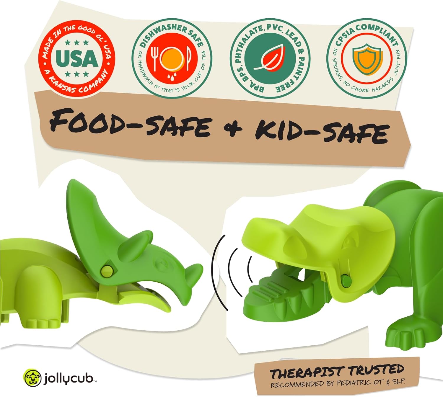 JollyCub Dino Chomper Wood Set