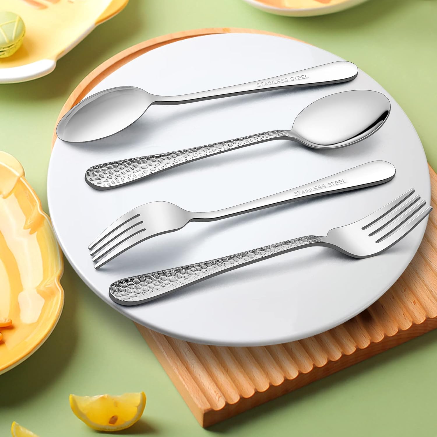 Sturdy 14-Piece Kids Silverware Set