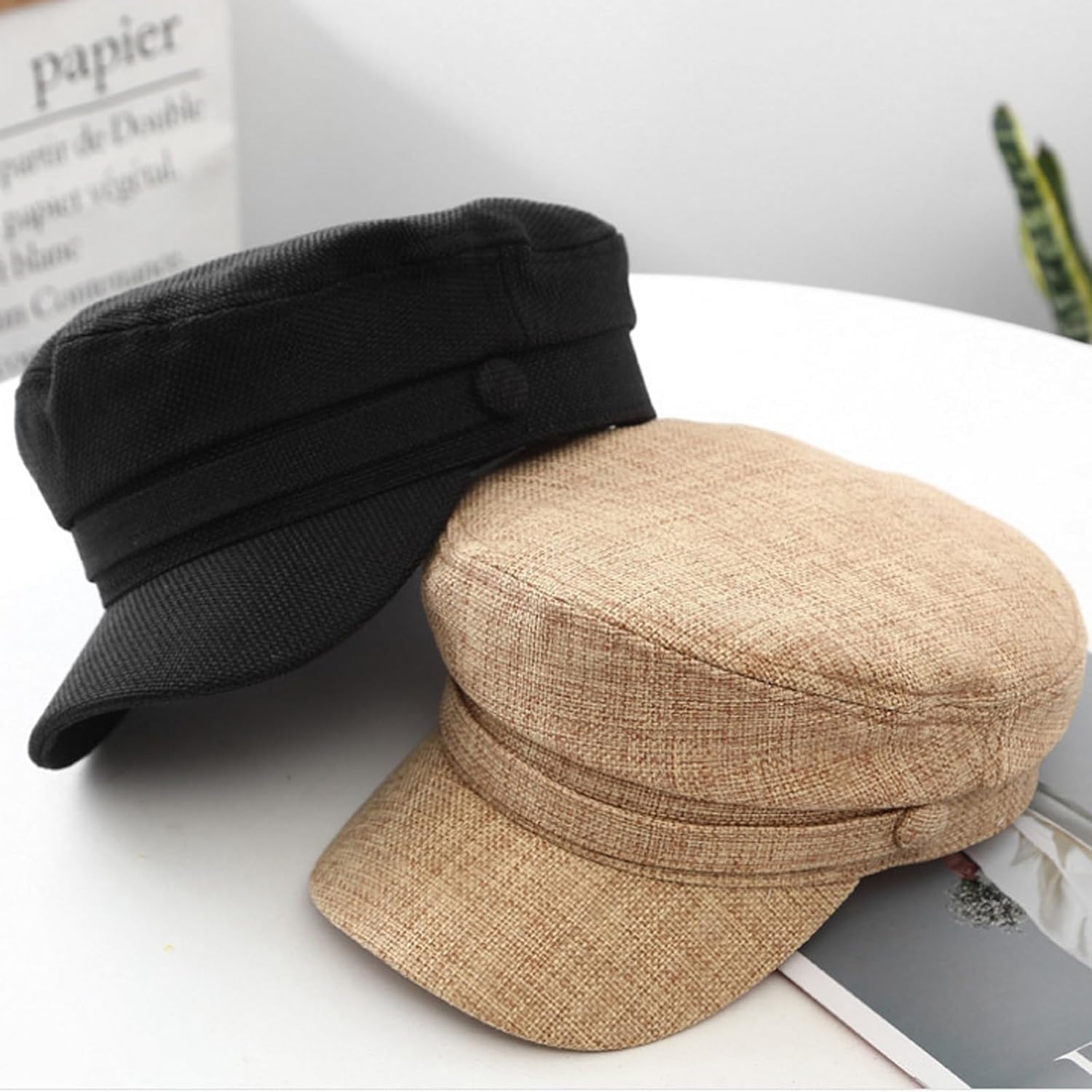 ZARSIO Womens Summer Newsboy Cap Visor Breathable Fashion Summer Hat