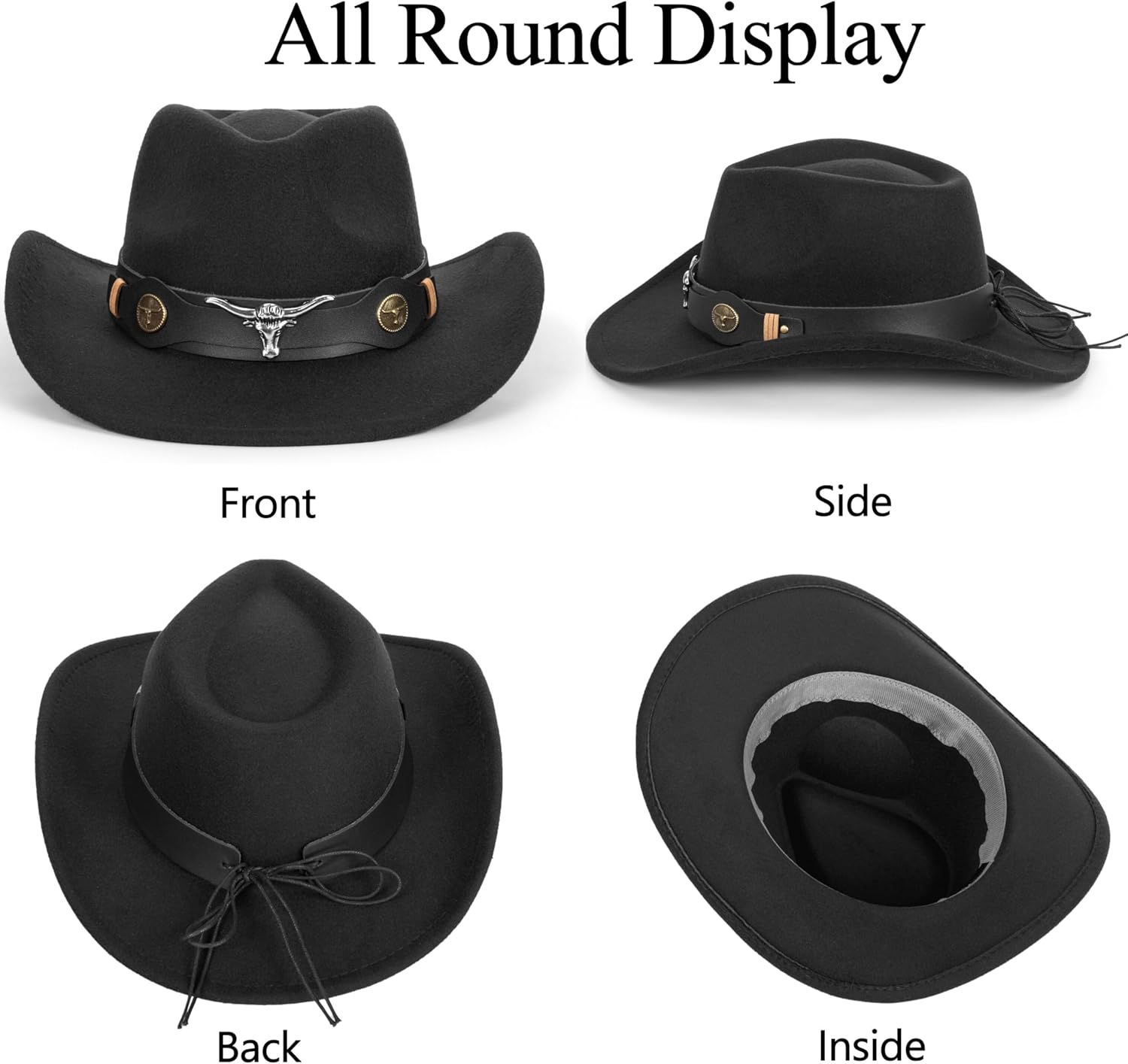 Classic Felt Cowboy Hat