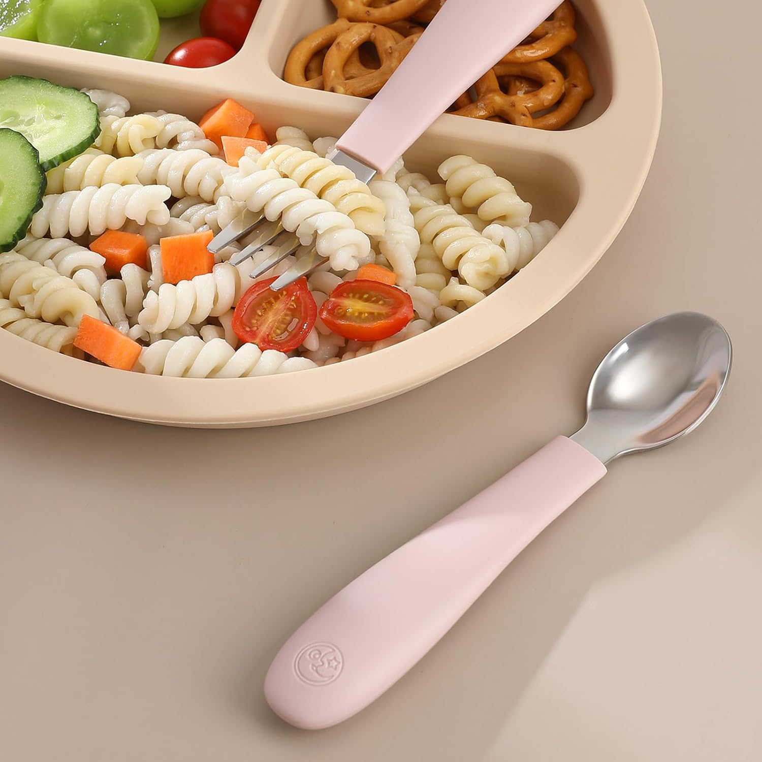 Coix Foam toddler utensils - Love Safe and Durable for Little Ones