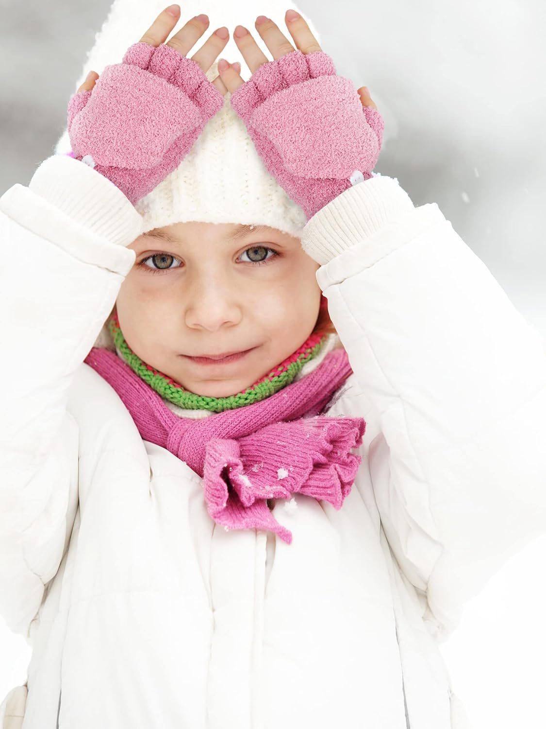 6 Kids Winter Mitten Gloves