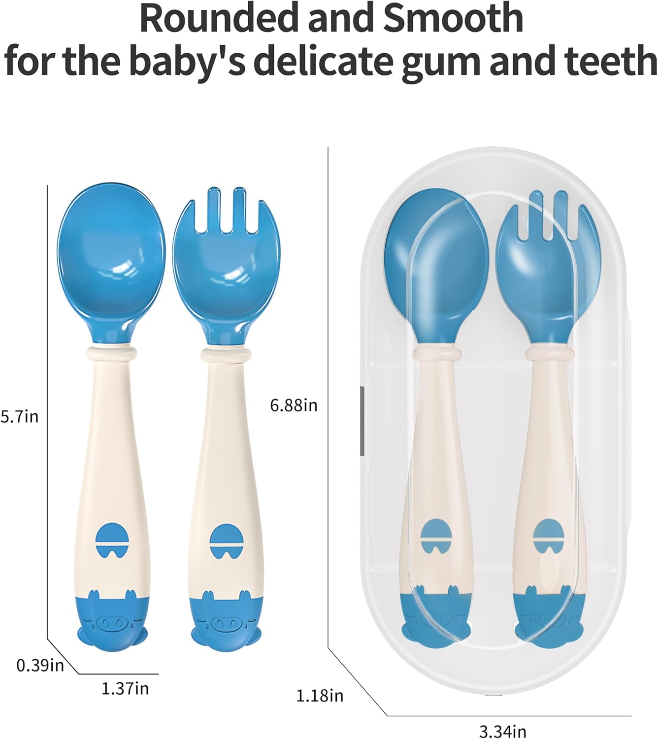 Deejoy Toddler Utensils Set for Self-Feeding
