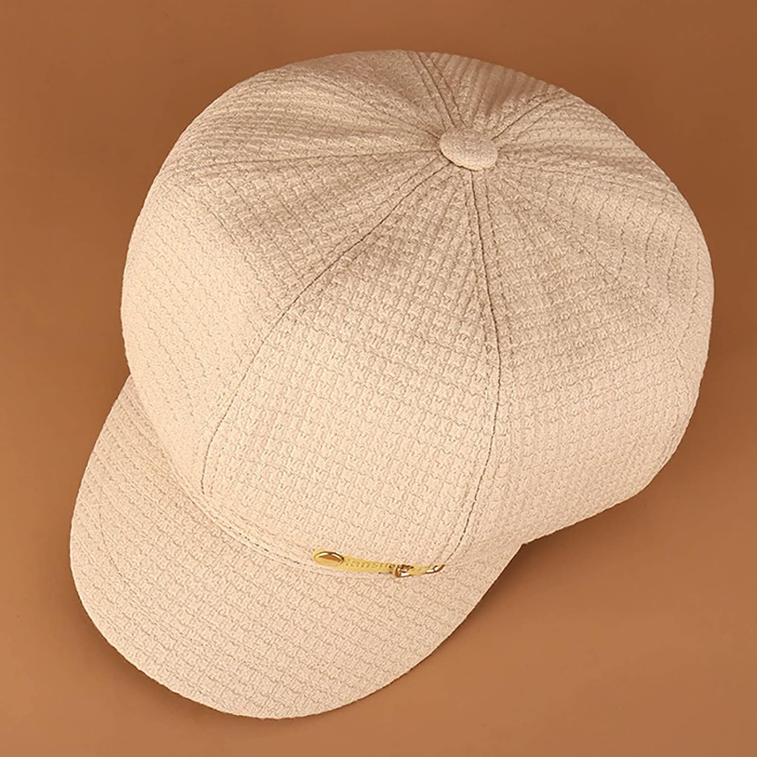 Womens Retro Octagonal Newsboy Cap
