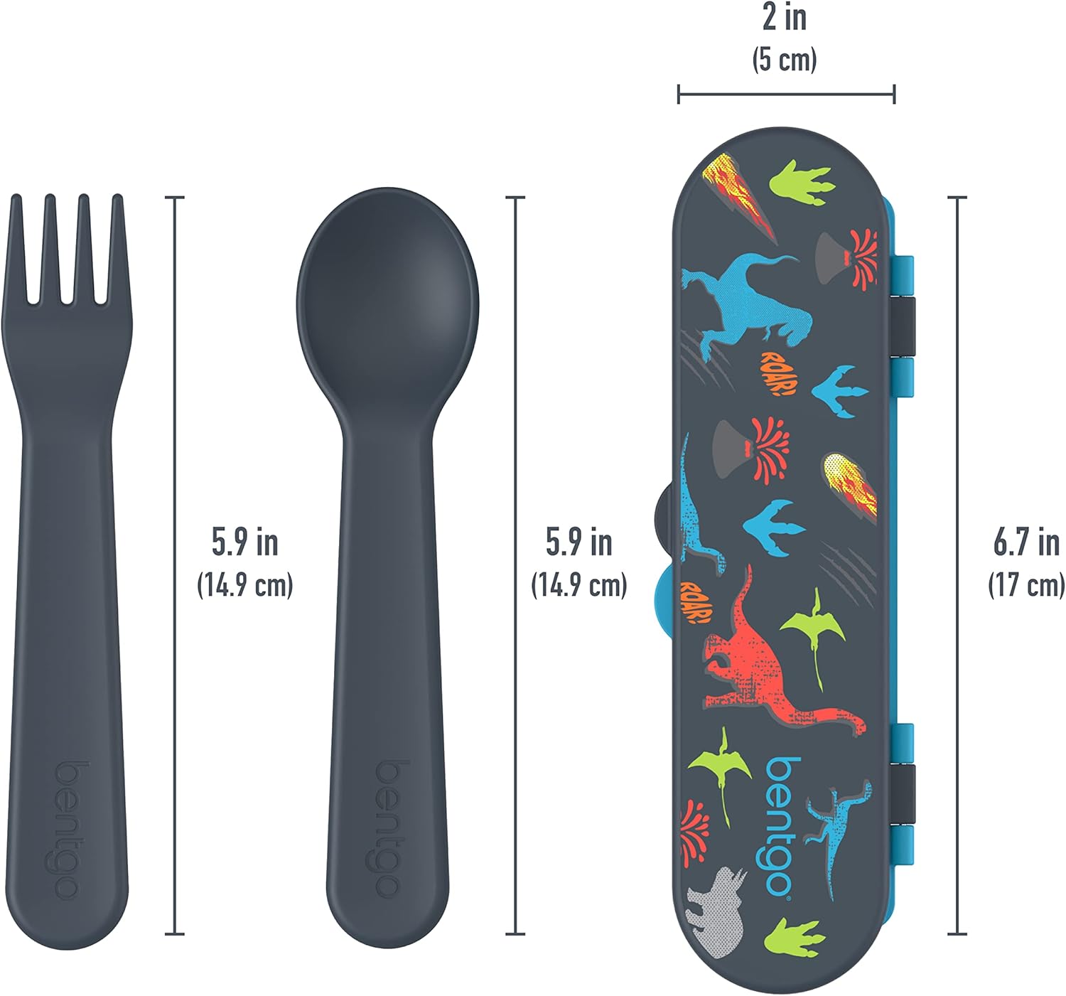 Bentgo Kids Flatware Set - Durable Reusable