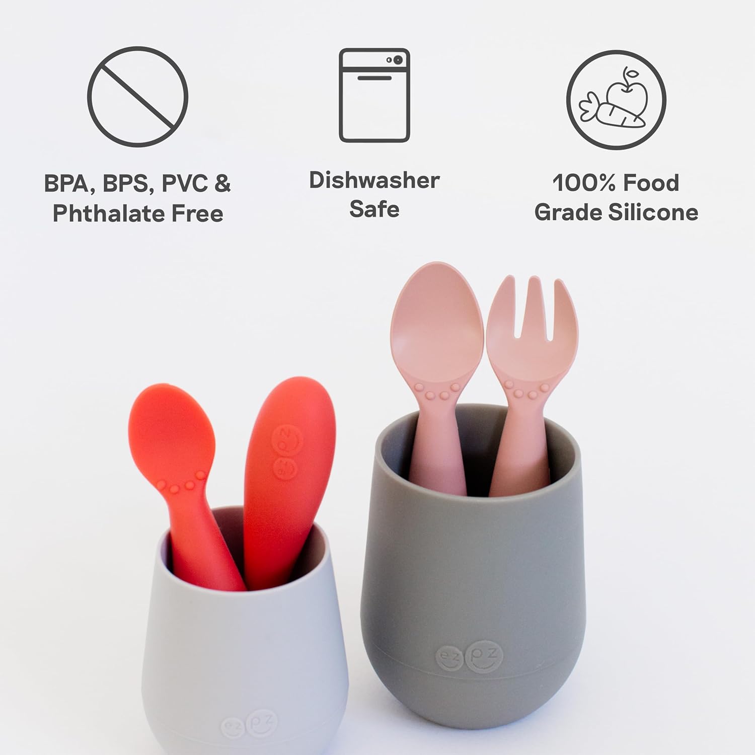 EZPZ Mini BPA-Free 12 Months Toddler Utensils