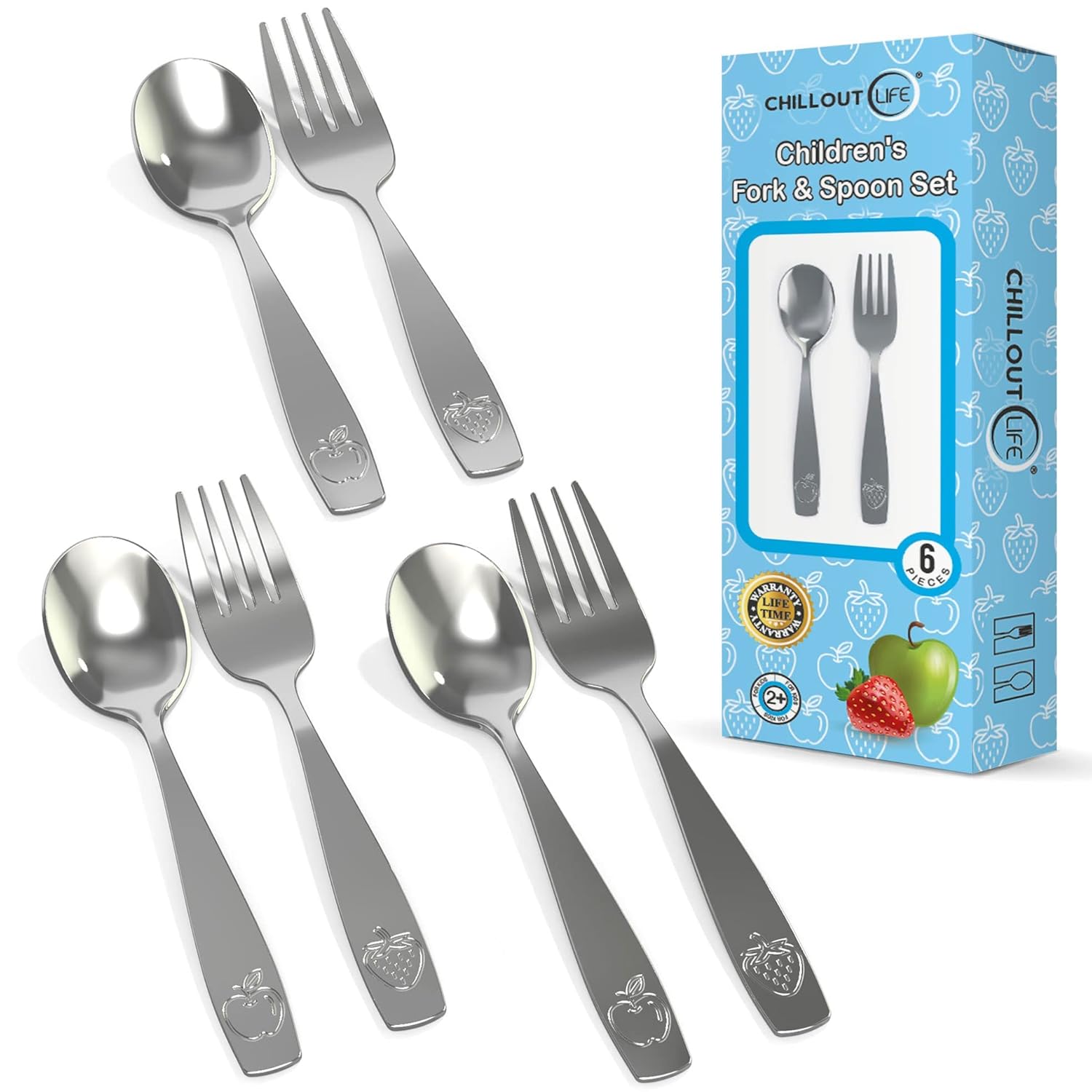 6-Piece Kids Cutlery Set for Toddlers