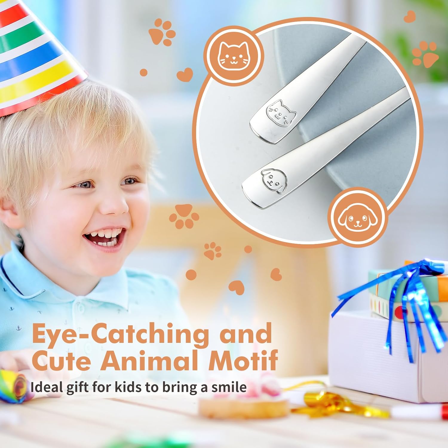 DRKIO Perfect for Kids Sturdy Stainless Steel Set