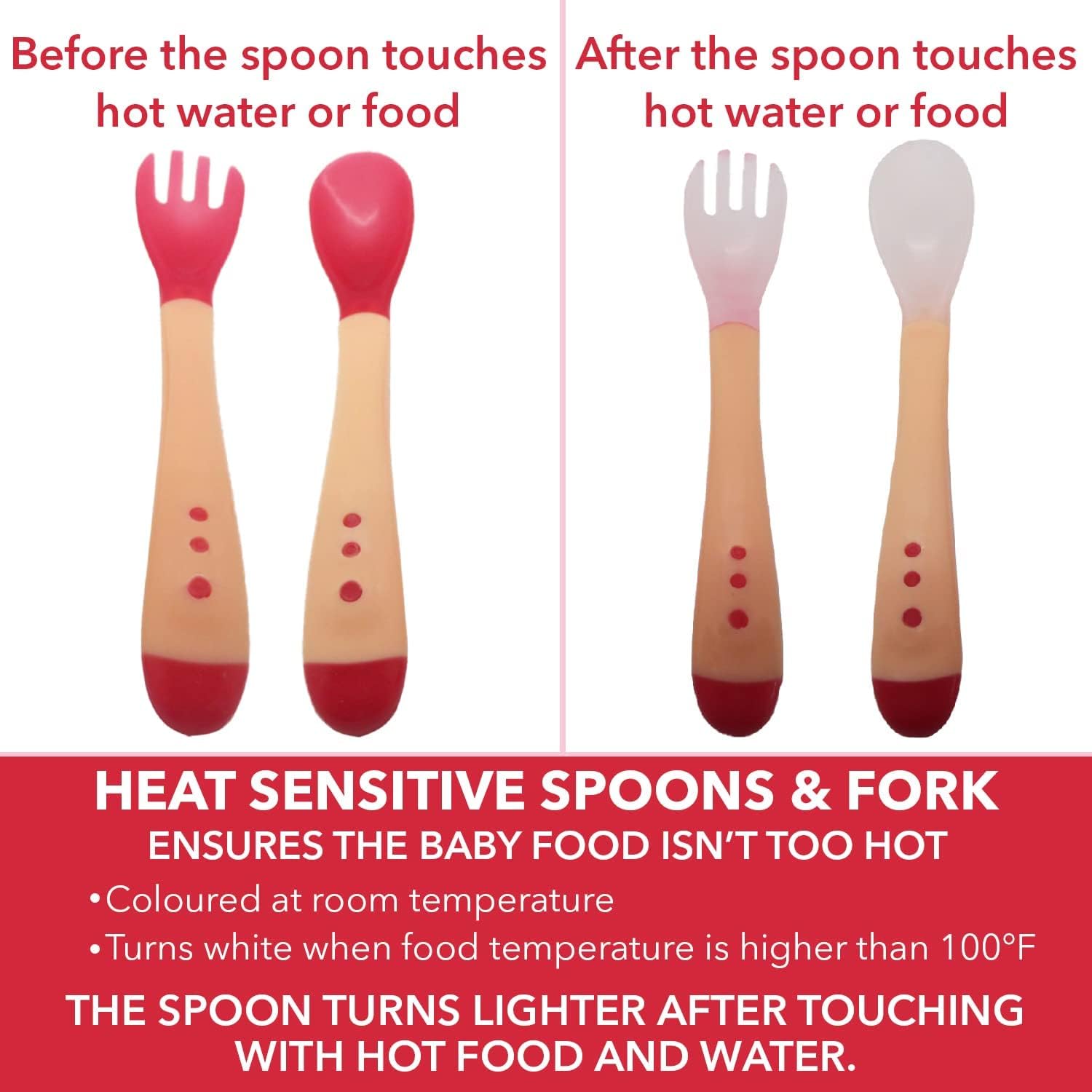 Self-Feeding Silicone Spoons Forks for Toddlers