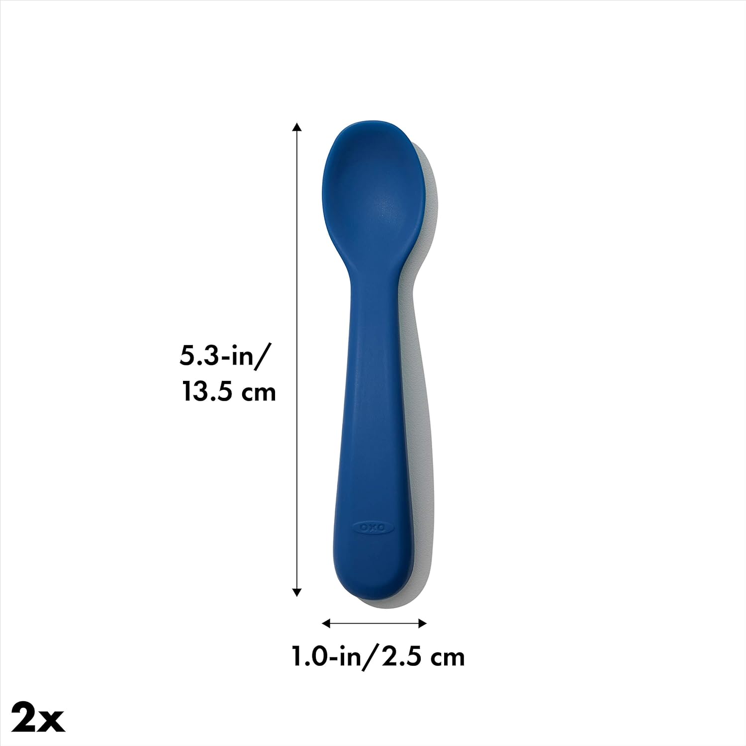OXO Tot Silicone Spoon Set - Set of 4 Navy