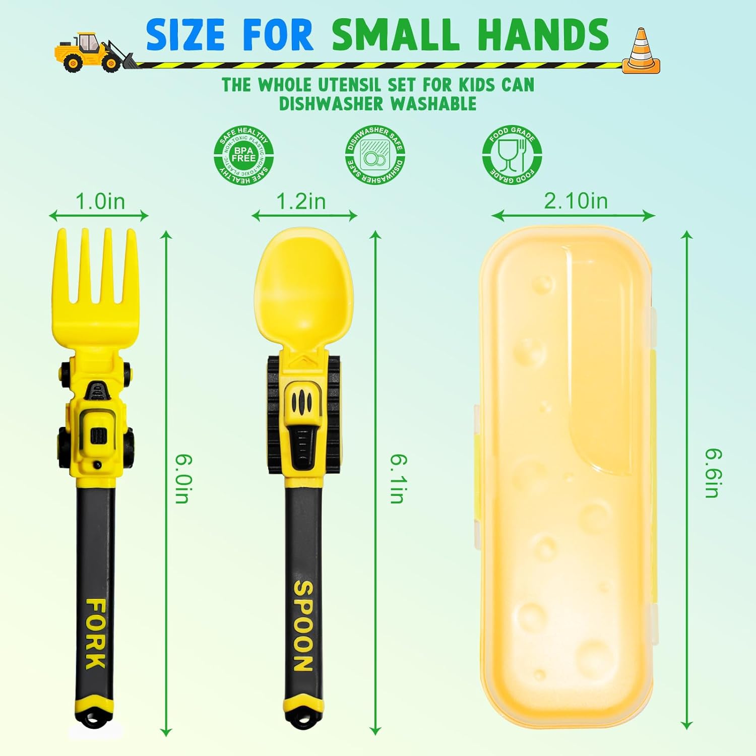 Spotlight on Fun Deinyi Construction Toddler Utensils