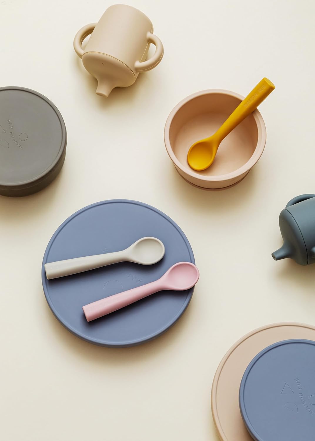 Maison Rue Modern Design For Families - Bobbi Silicone Baby Feeding Spoon Rose