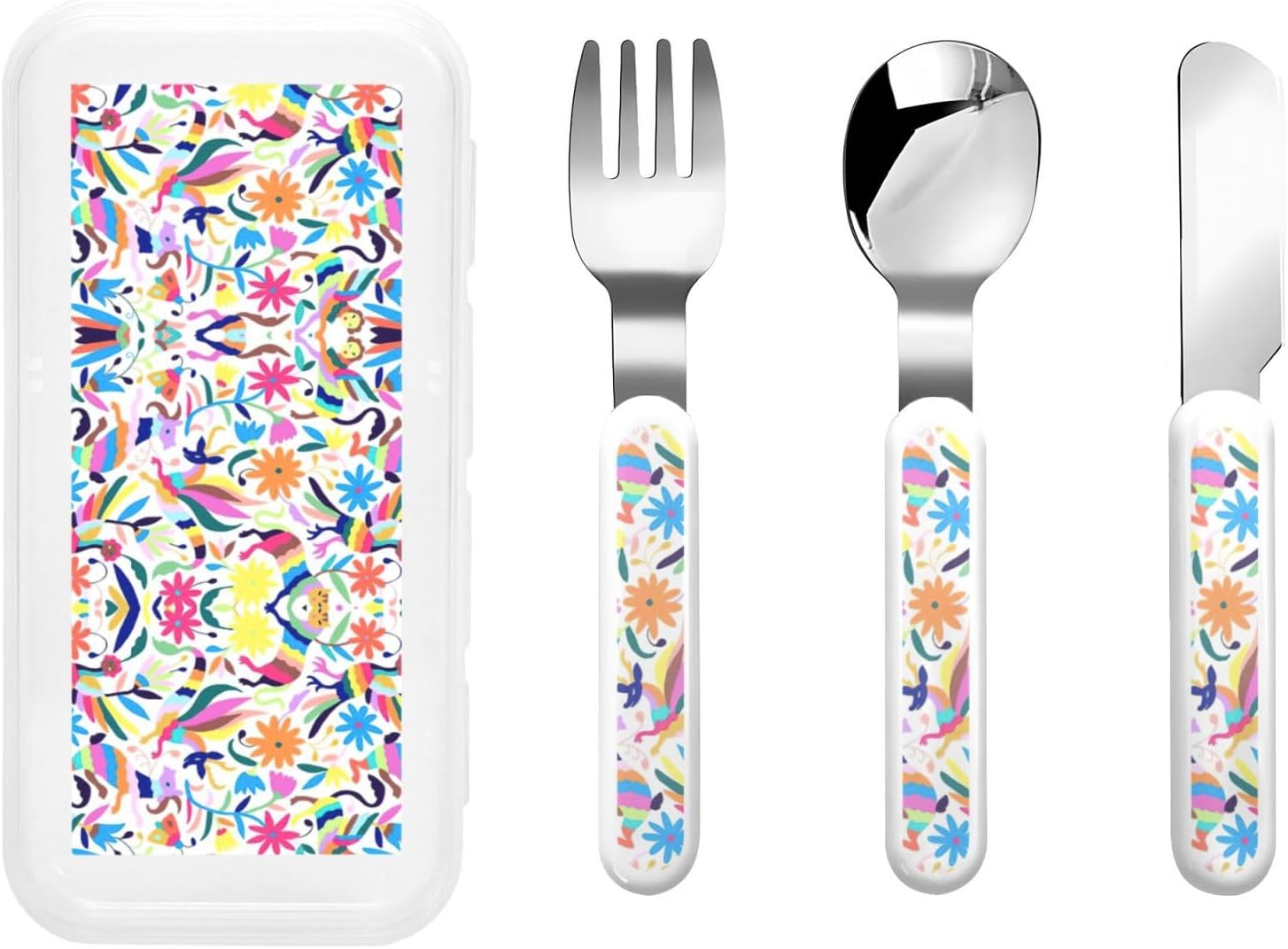 Mexican Otomi Animals Ready to Eat Utensils Set