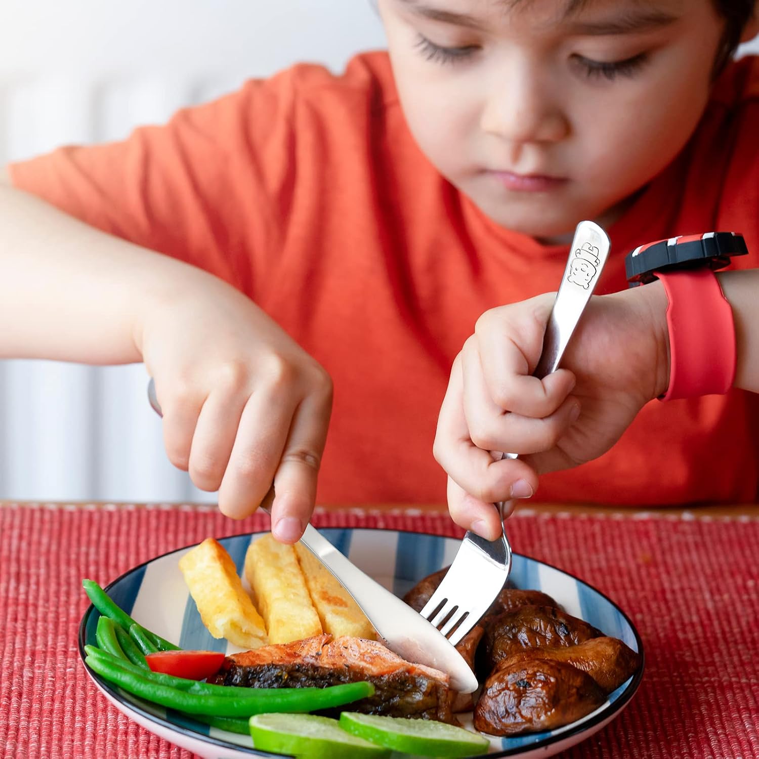 VITEVER Toddler Kids Utensils Set for BirthdaysChristmas