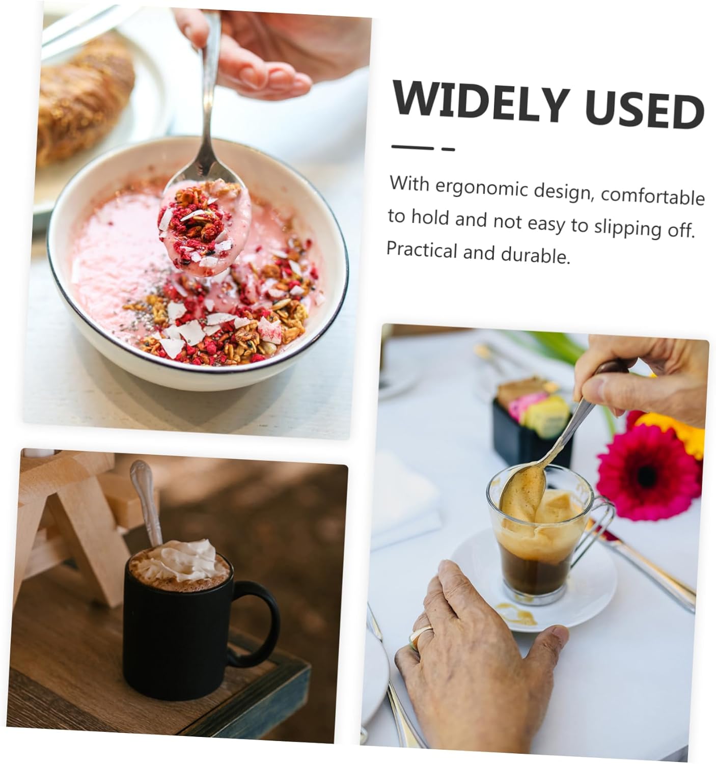 Zerodeko Ergonomic Feeding Spoon - Perfect for Babies Elders and Seniors