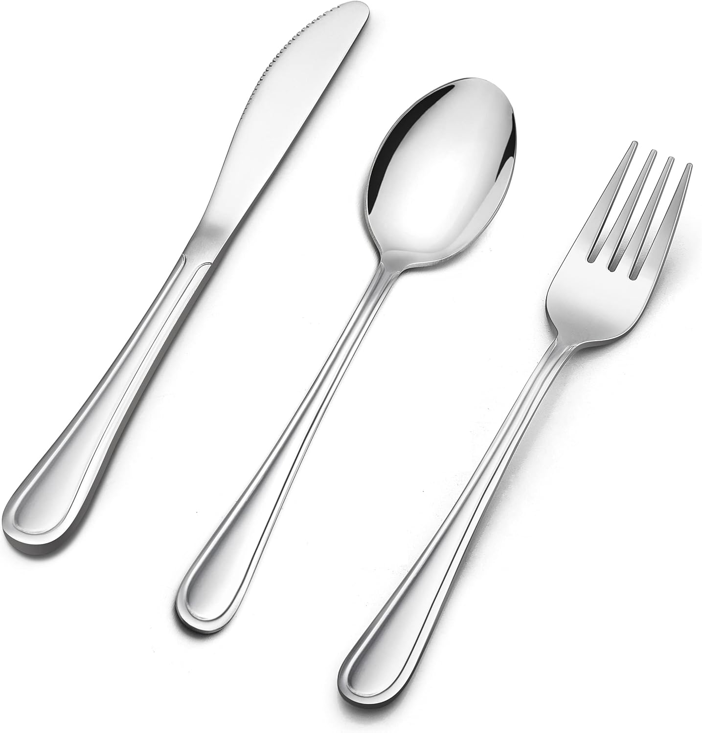 LIANYU 15-Piece Kids Silverware Set for Toddlers