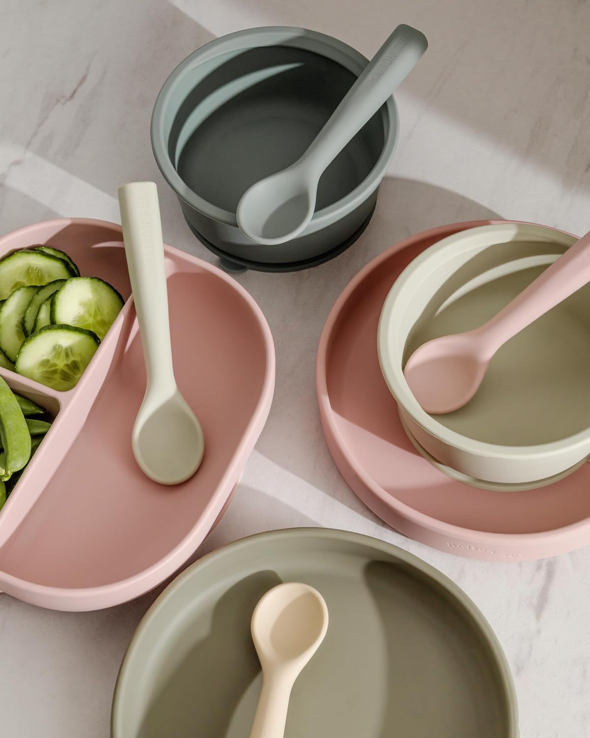 Maison Rue Modern Design For Families - Bobbi Silicone Baby Feeding Spoon Rose