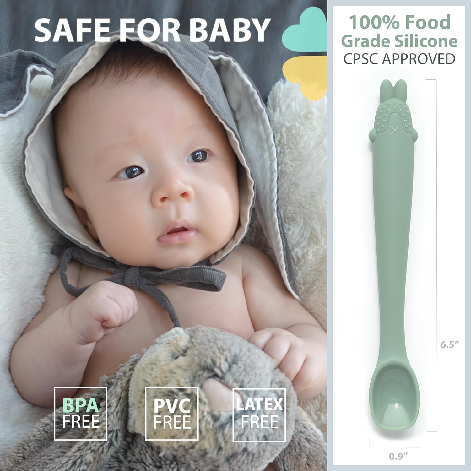 5-Piece Stage 1 Feeding Spoons