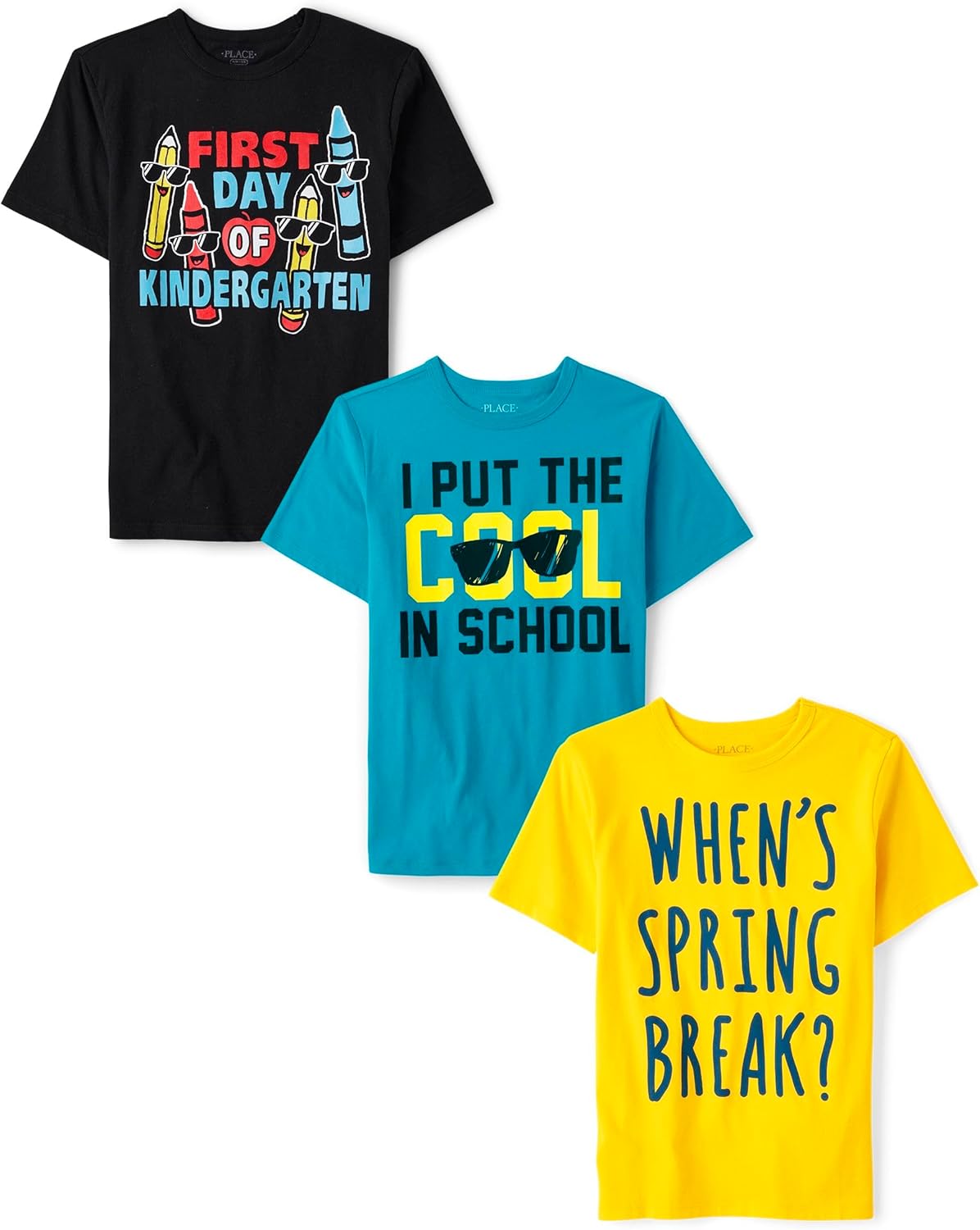 The Childrens Place Baby School Days Graphic T-Shirts