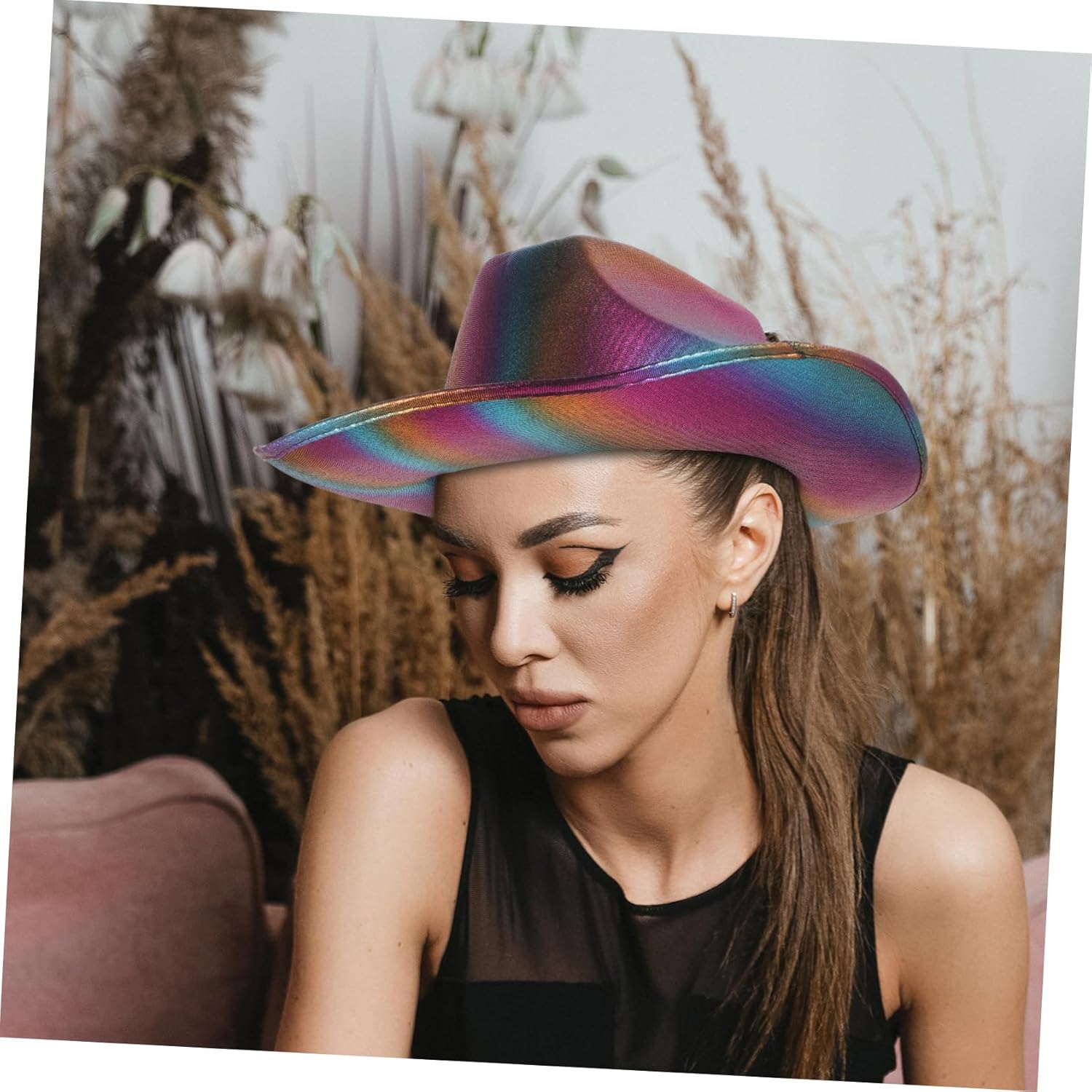 Sparkling Cowboy Hat LED Lighting Reusable and Durable