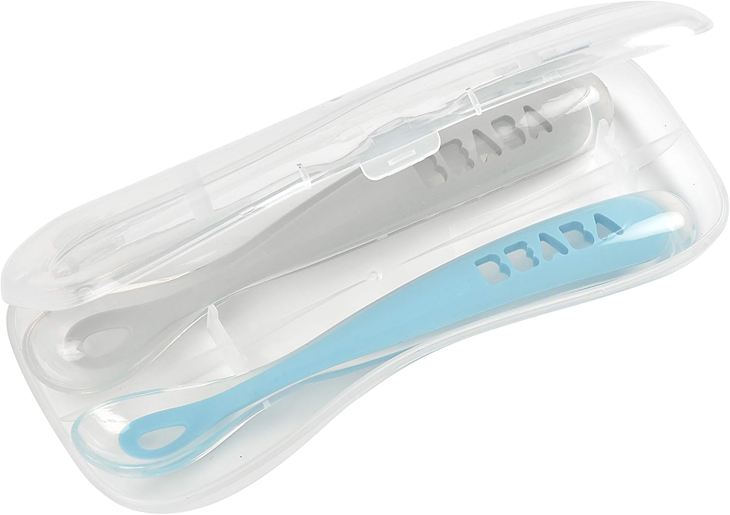 BEABA Babys First Foods Spoon Set with Travel Case