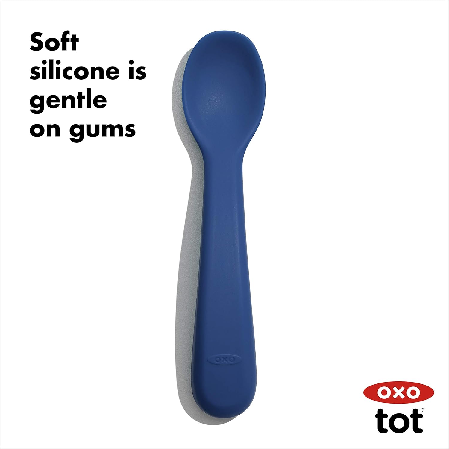 OXO Tot Silicone Spoon Set - Set of 4 Navy