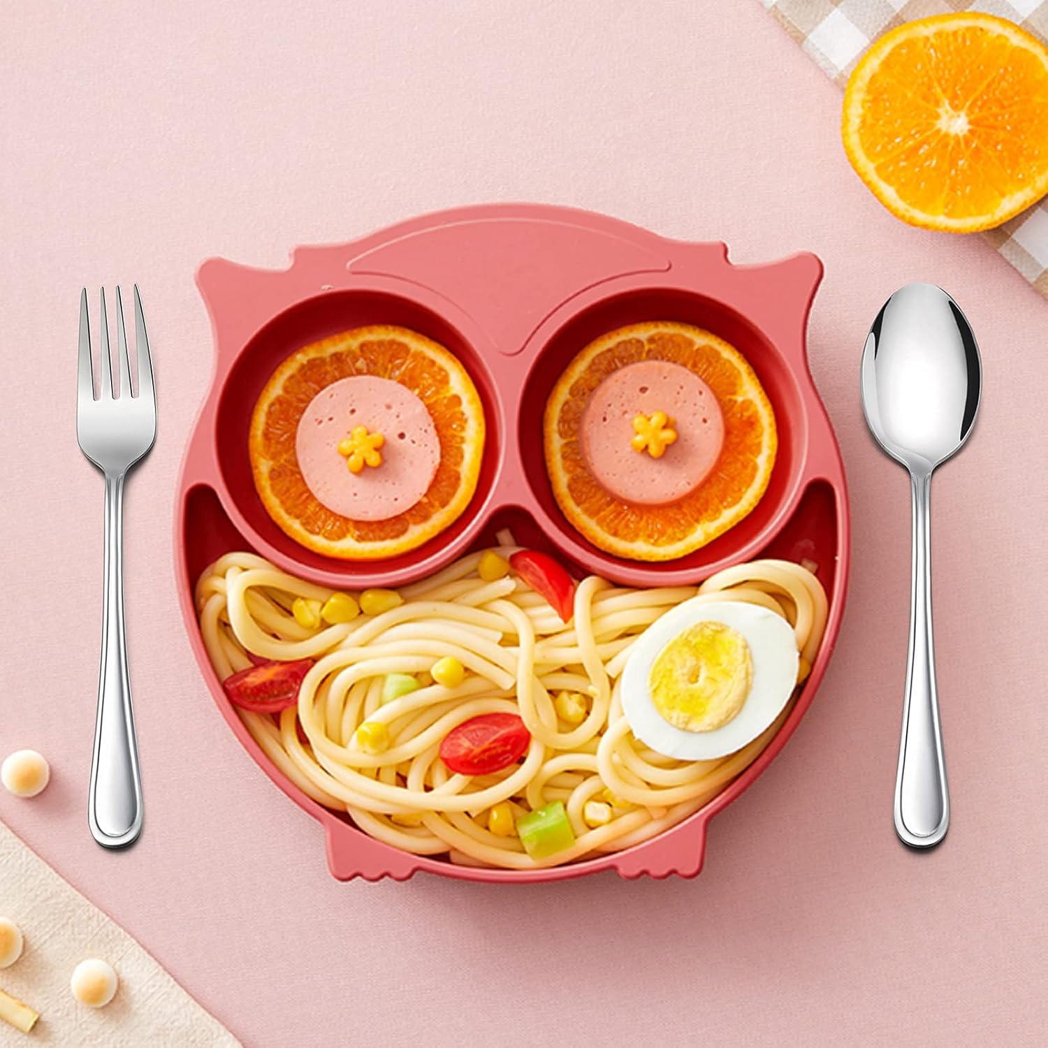 LIANYU 15-Piece Kids Silverware Set for Toddlers