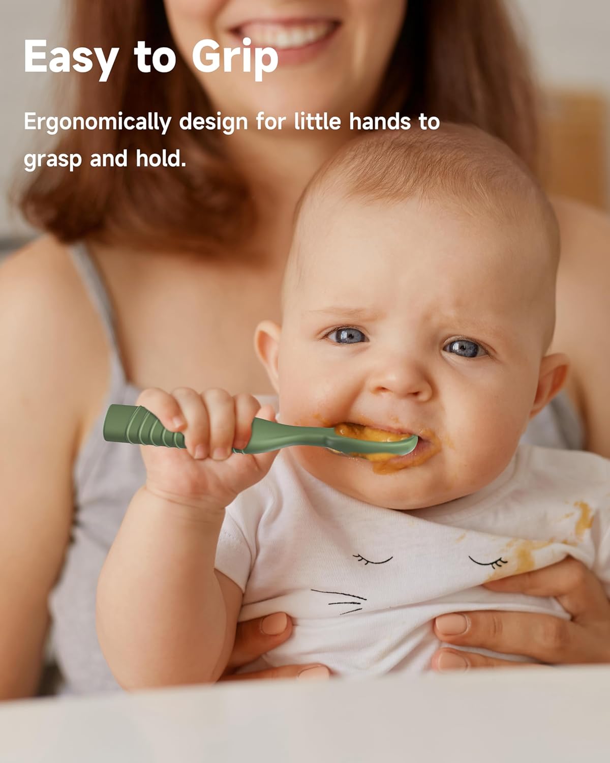 4-Piece Baby Spoons for Toddler Self-Feeding