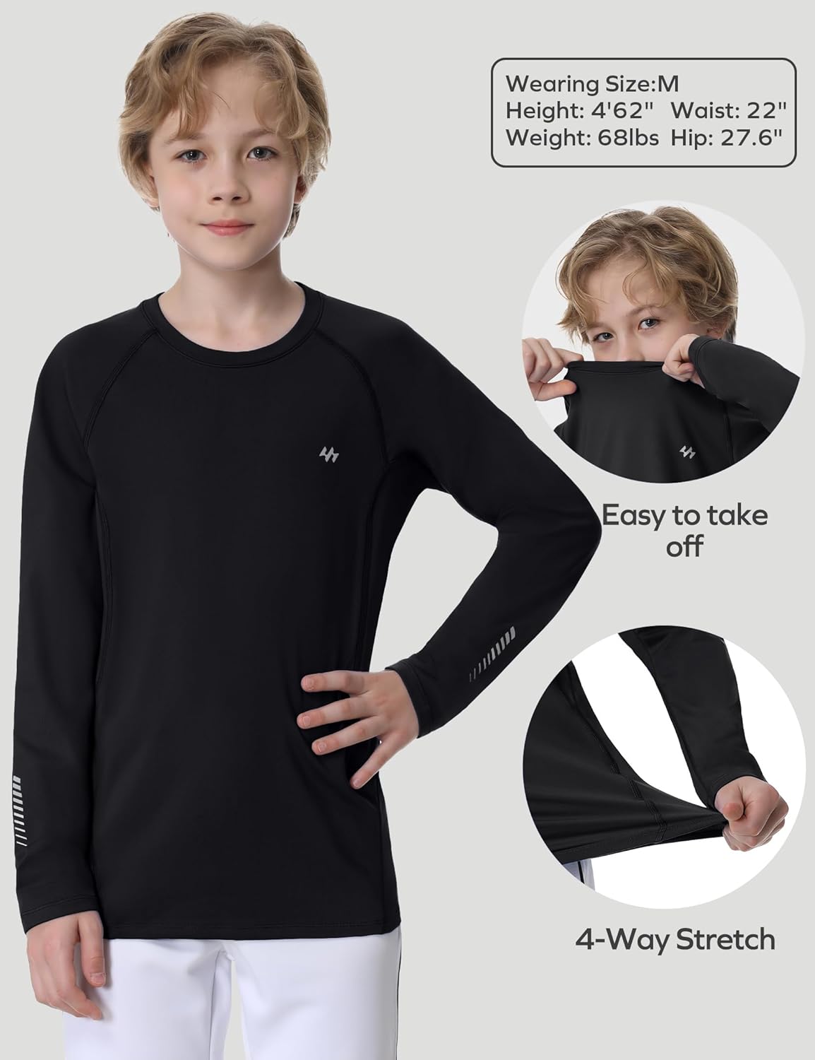 Ewedoos Boys Compression Thermal Shirt