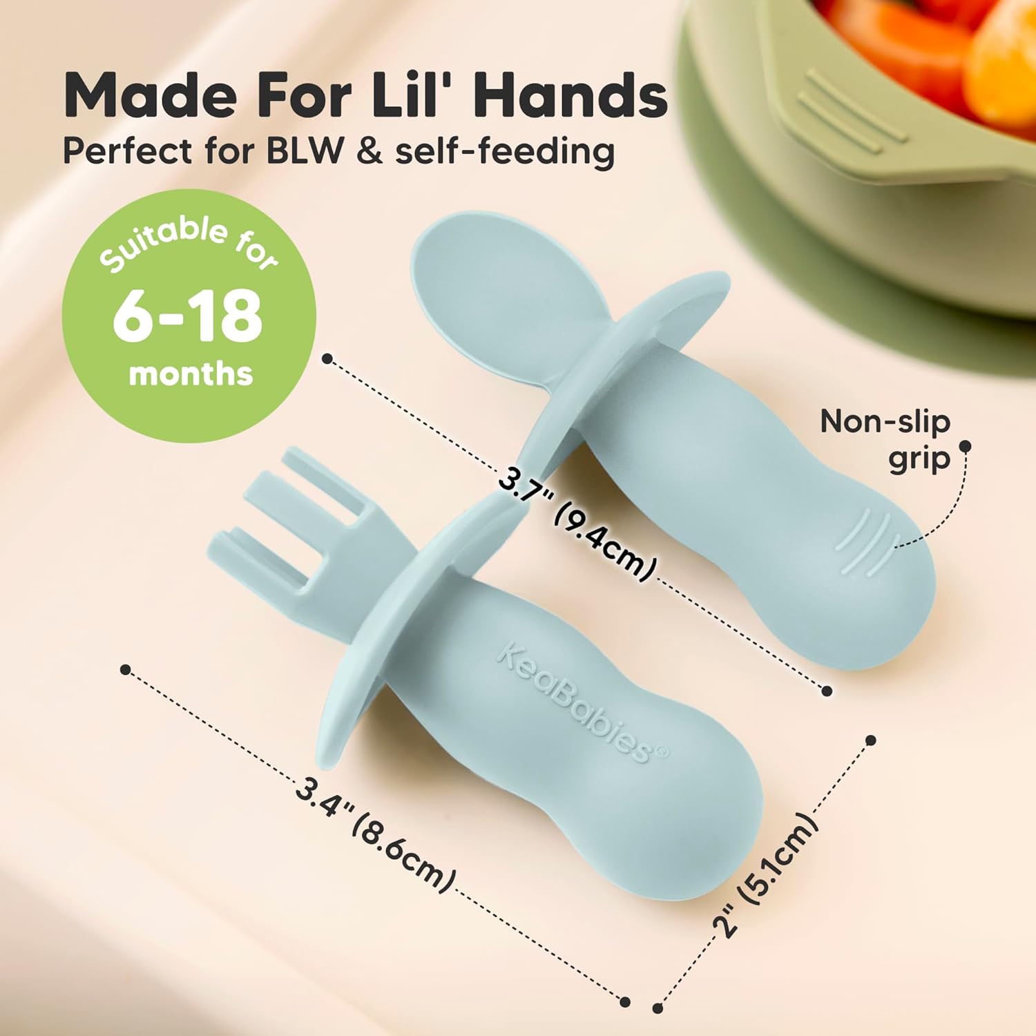 4-Pack Silicone Baby Set Safe Fun