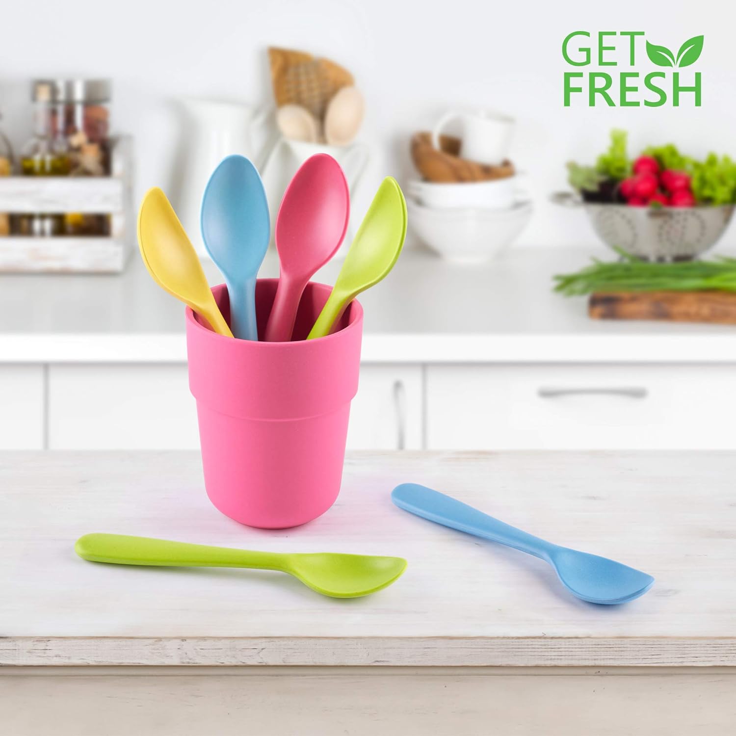 Get Fresh Bamboo Kids Spoons Set 4-Pack
