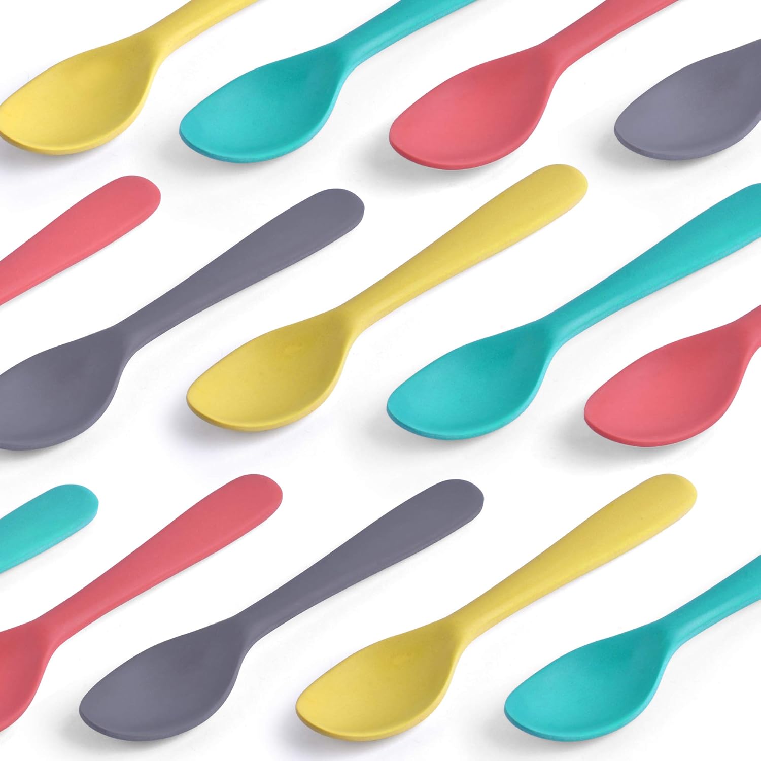 Reusable Bamboo Kids Spoons Set Eco-Friendly Baby Hands for Everyday Meals
