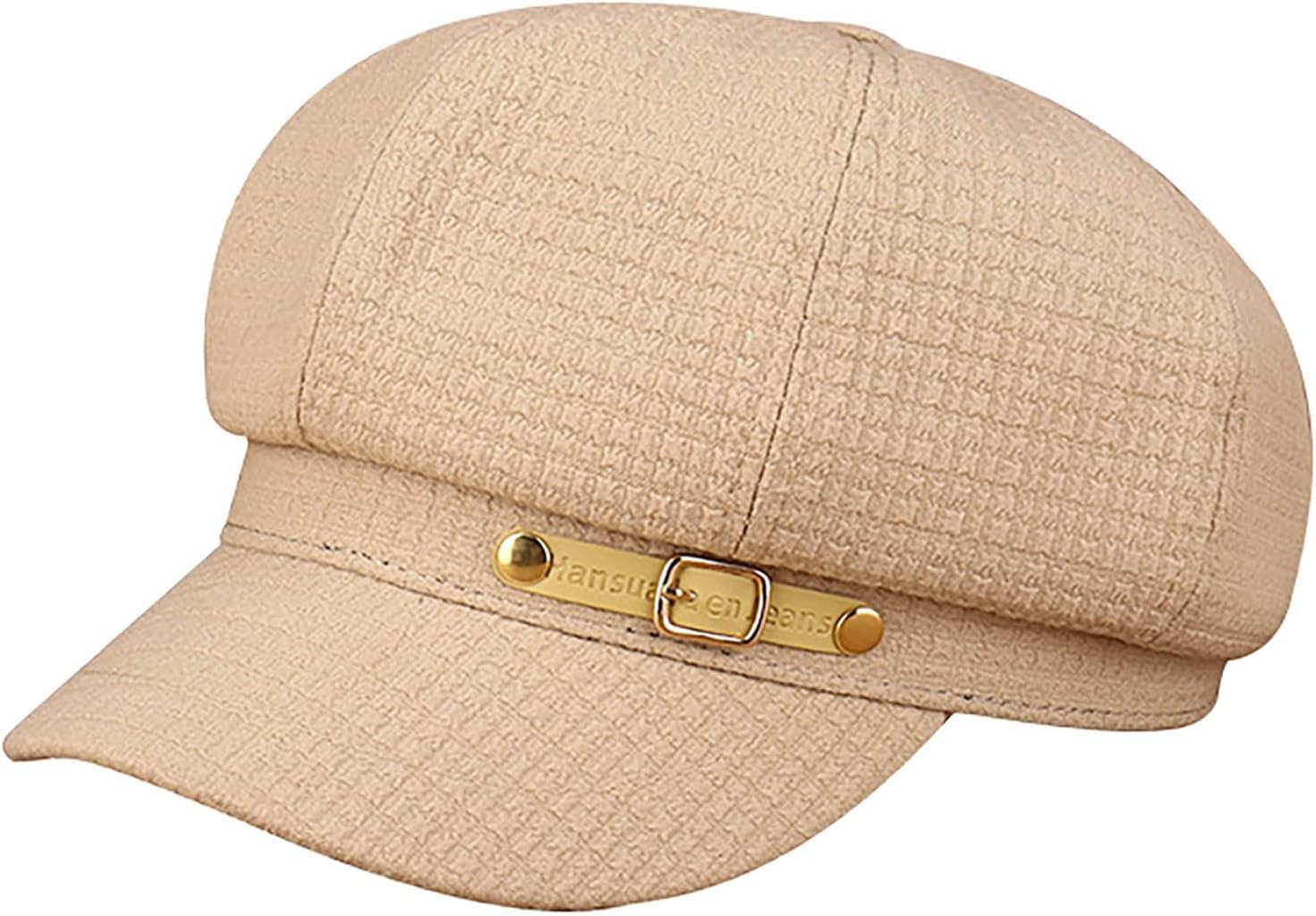 Womens Retro Octagonal Newsboy Cap