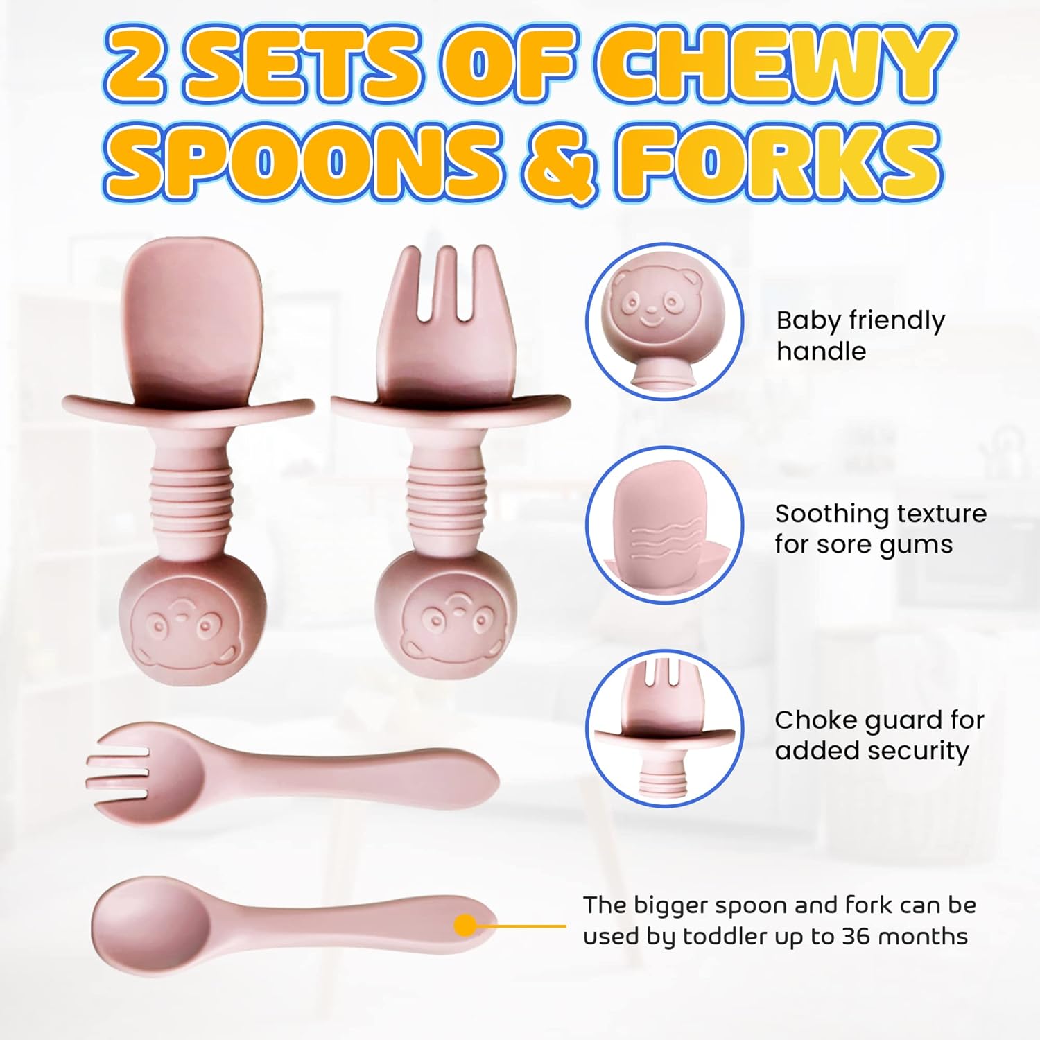 HippoBaby - Mealtime Made Manageable 10-Piece silicone feeding set for Baby Toddler