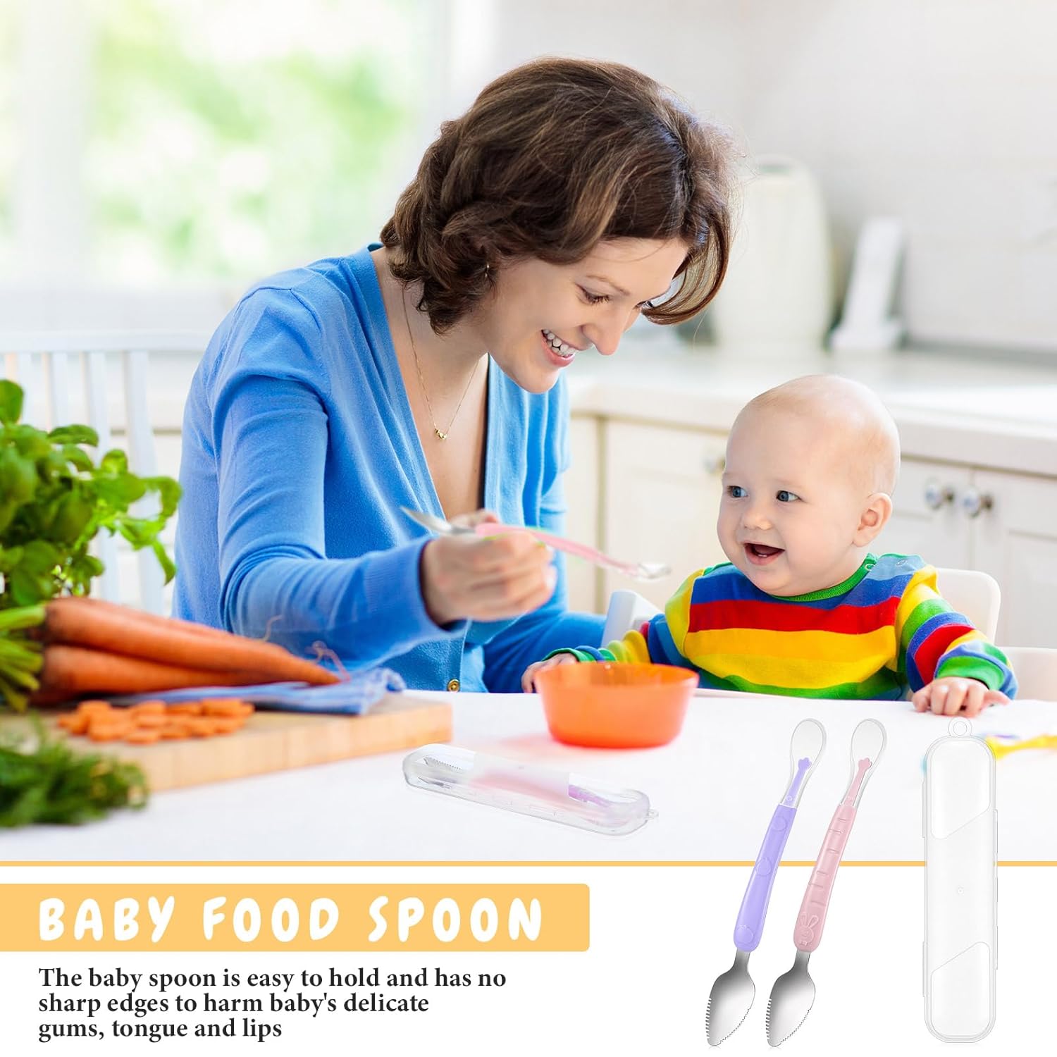 Lallisa Double Head Silicone Food Spoon