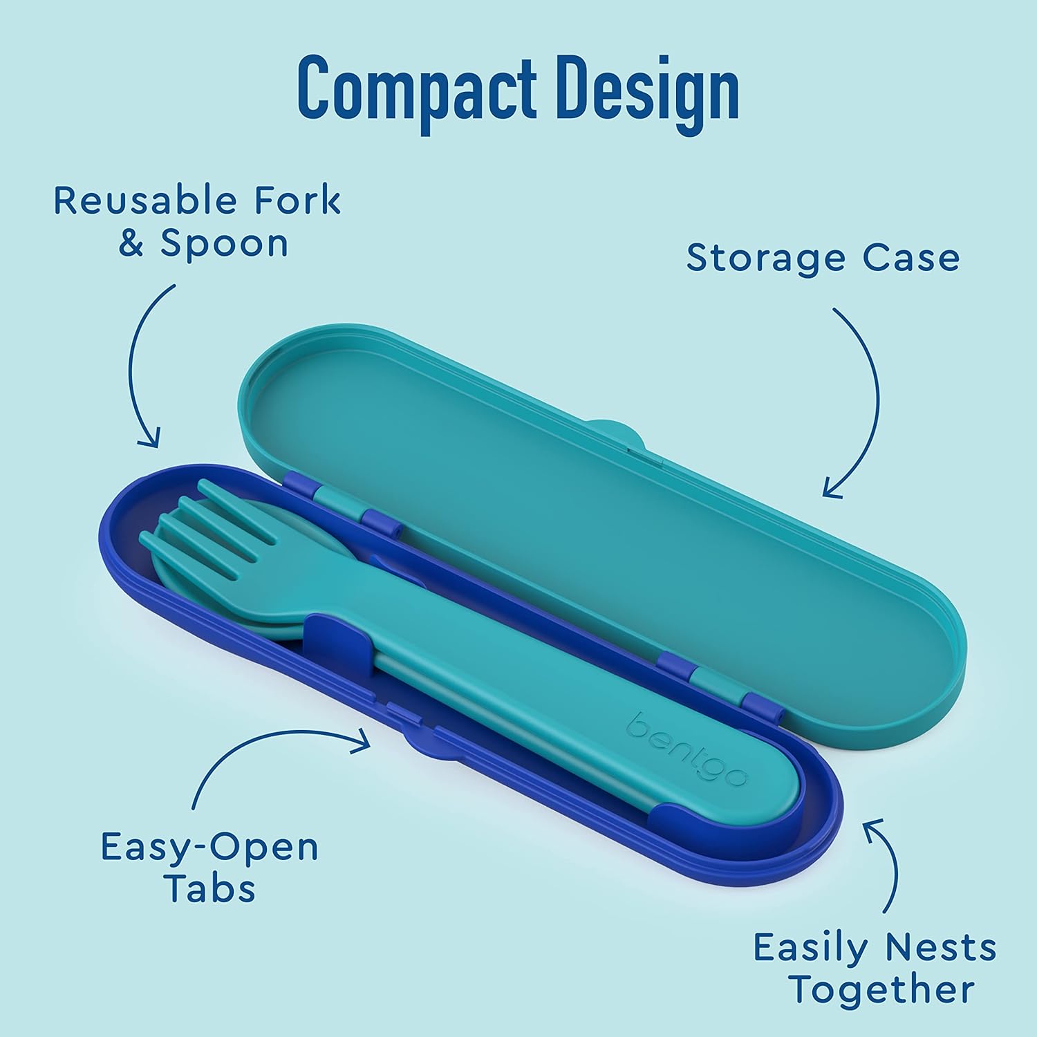 Bentgo Kids Reusable Plastic Flatware Set