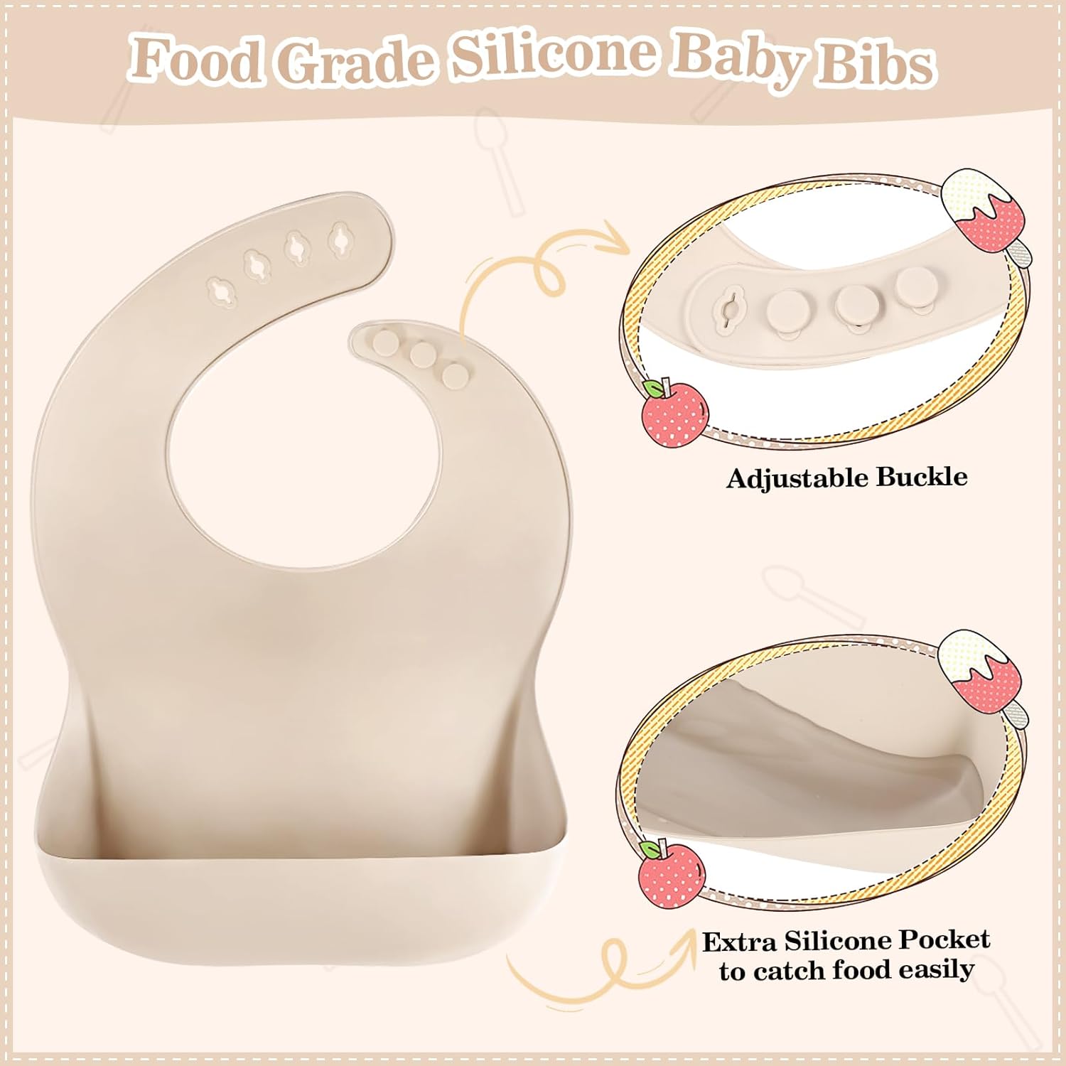 10PCS SILICONE BABY FEEDING SETcount near 10