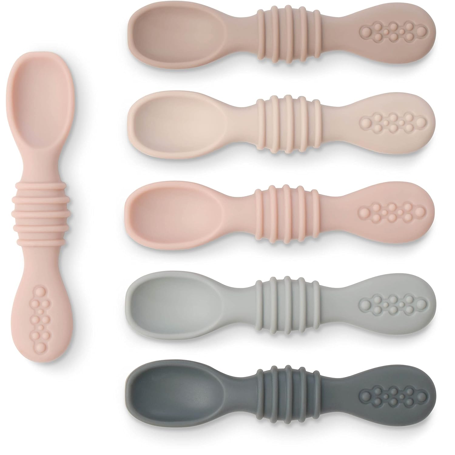 Simka Rose Silicone Baby Spoons Perfect for 6 Months