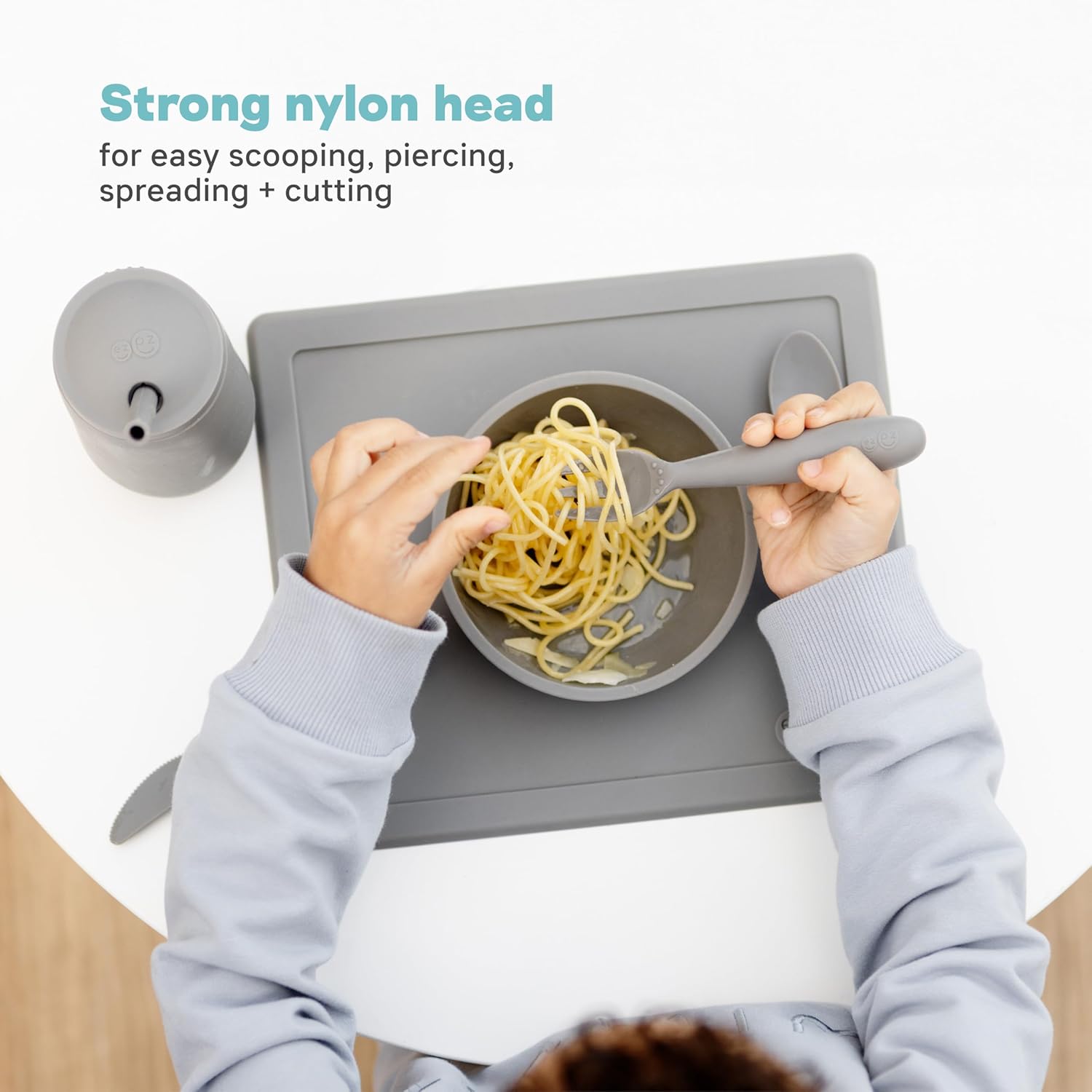 Happy Toddler Utensils for Self-Feeding Development