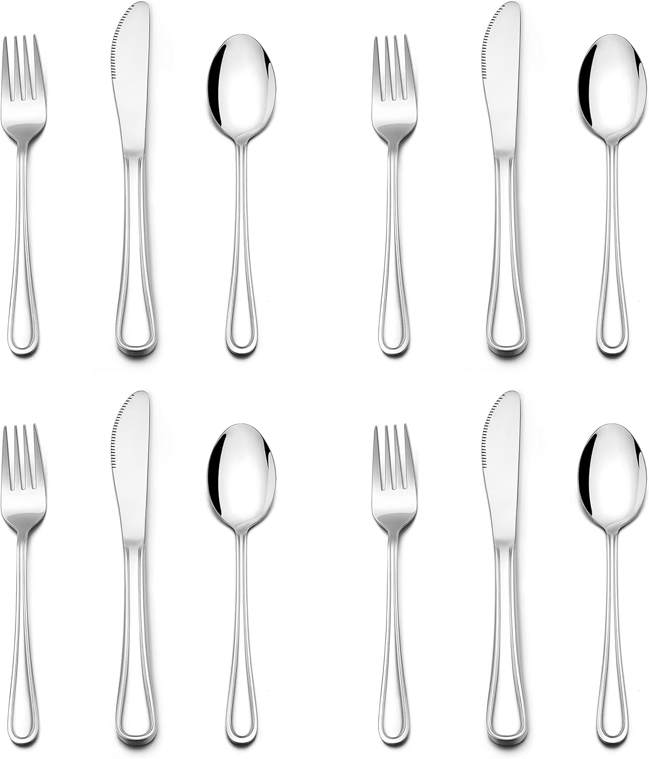 E-far 12-Piece Kids Silverware Set