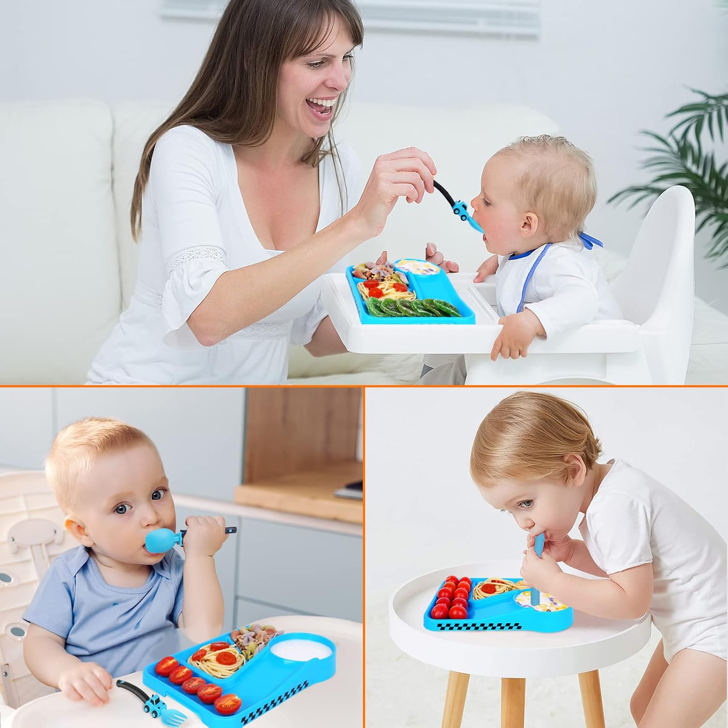 Construction Fun Toddler Plate Set Perfect for Birthdays and Stocking Stuffers