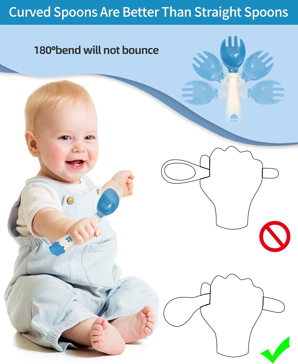 Deejoy Toddler Utensils Set with Travel Safe Case
