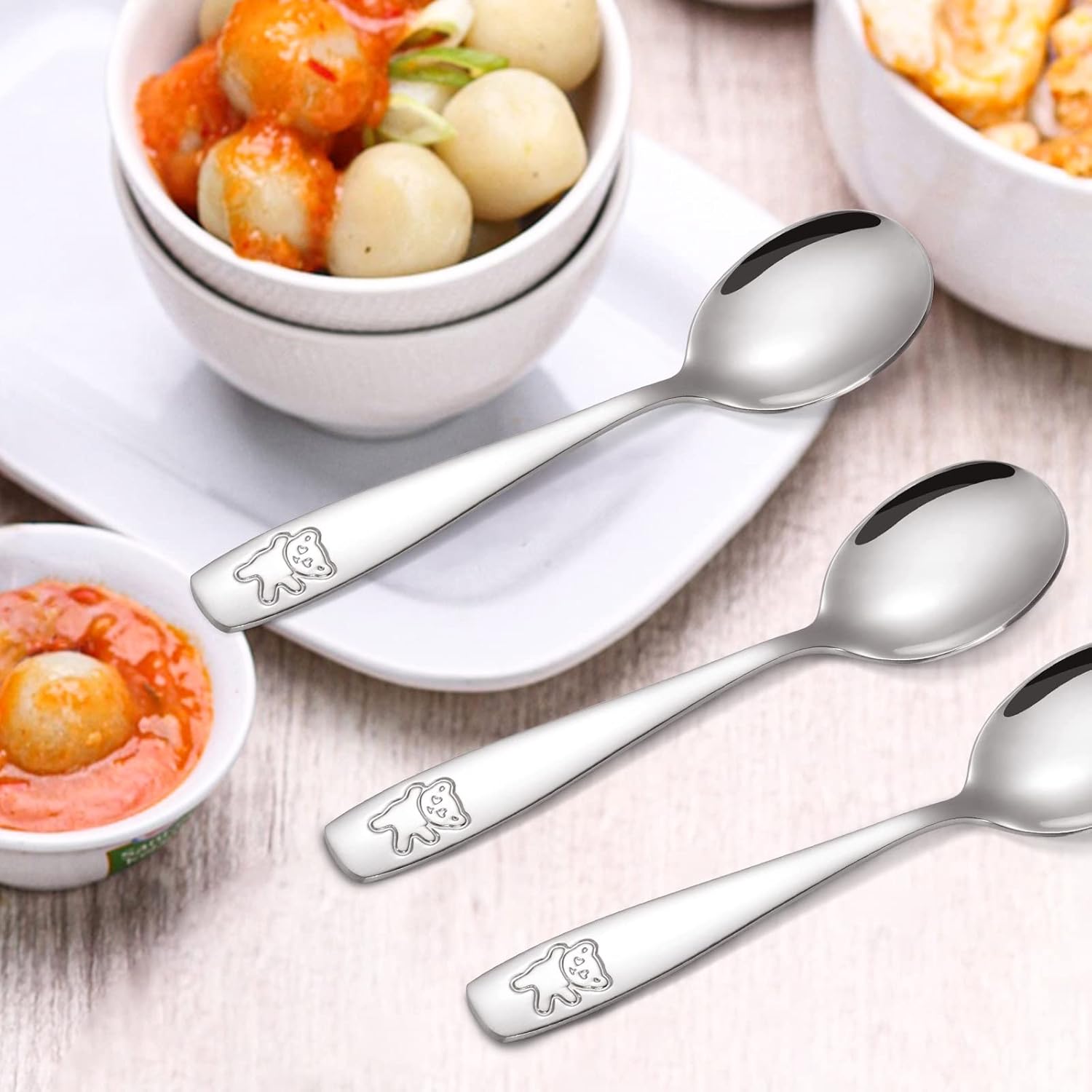 Pimoys 9 Piece Toddler Spoons Set