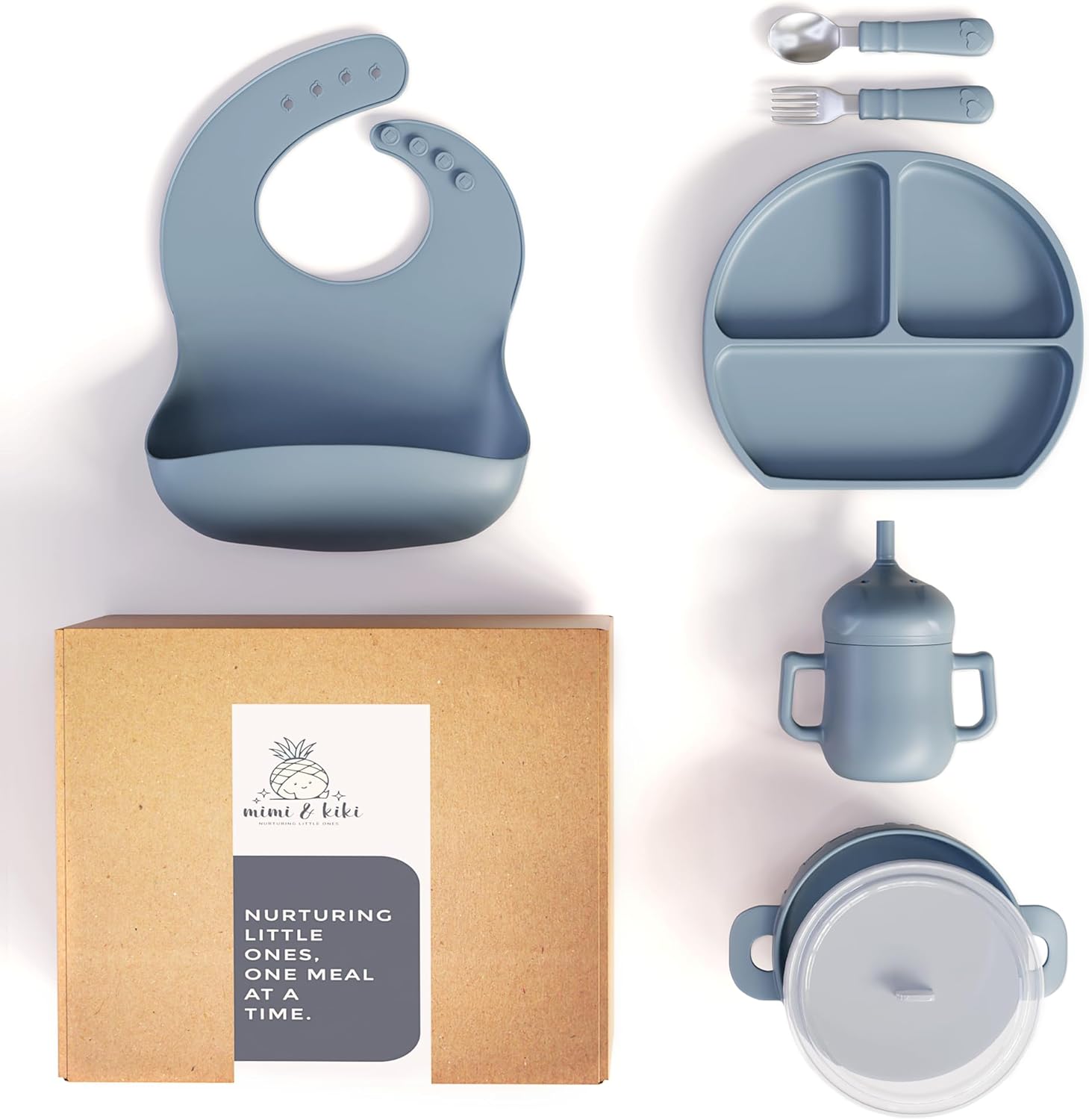 BPA-Free Silicone Baby Feeding Set - Complete for Weaning